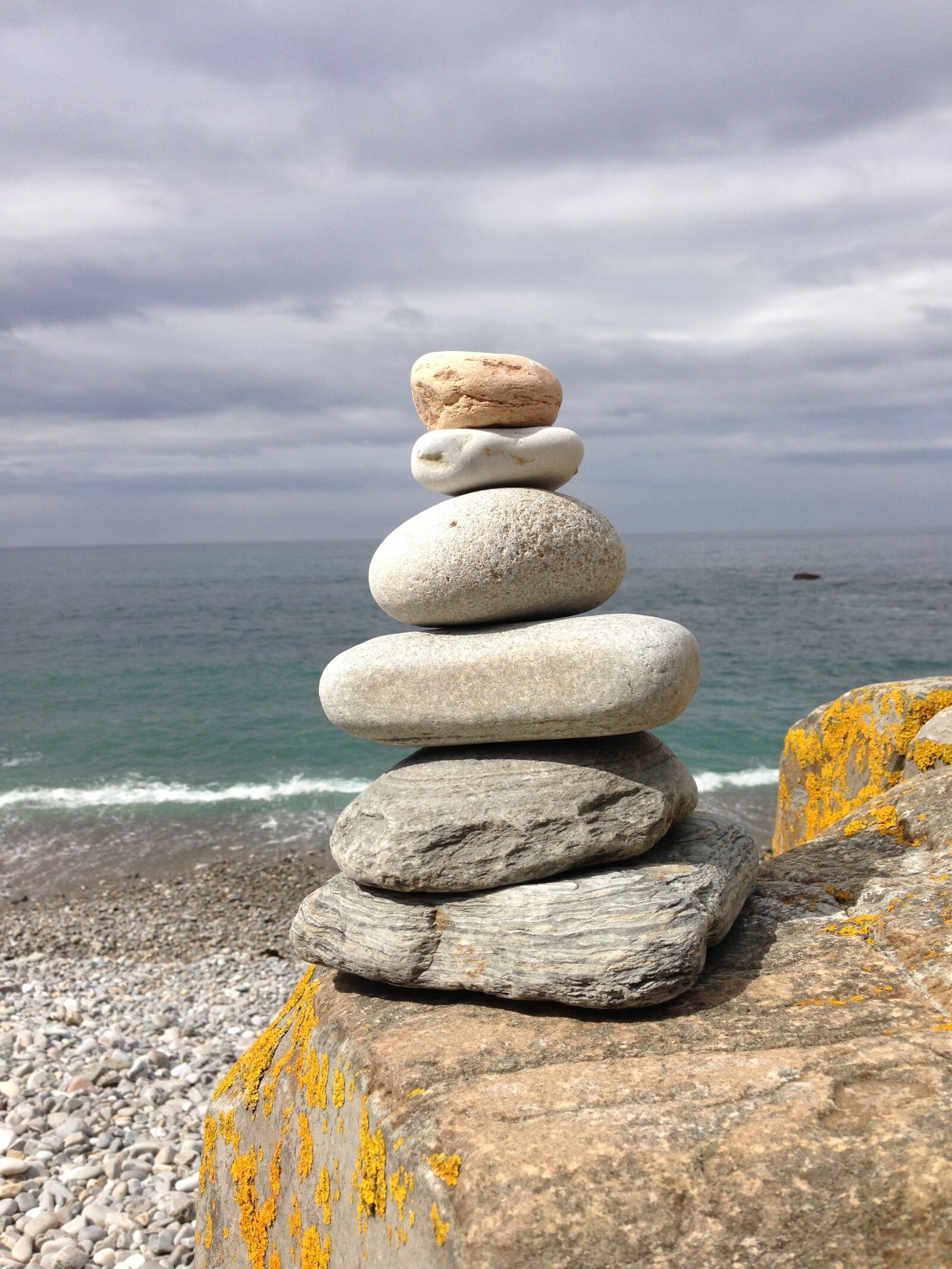 Apple iPhone 5 sample photo. Balance, meditate, stone photography