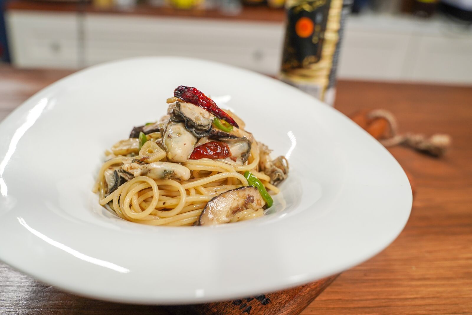 Sony a7 III + Tamron 28-75mm F2.8 Di III RXD sample photo. Oyster, pasta, anchovies photography