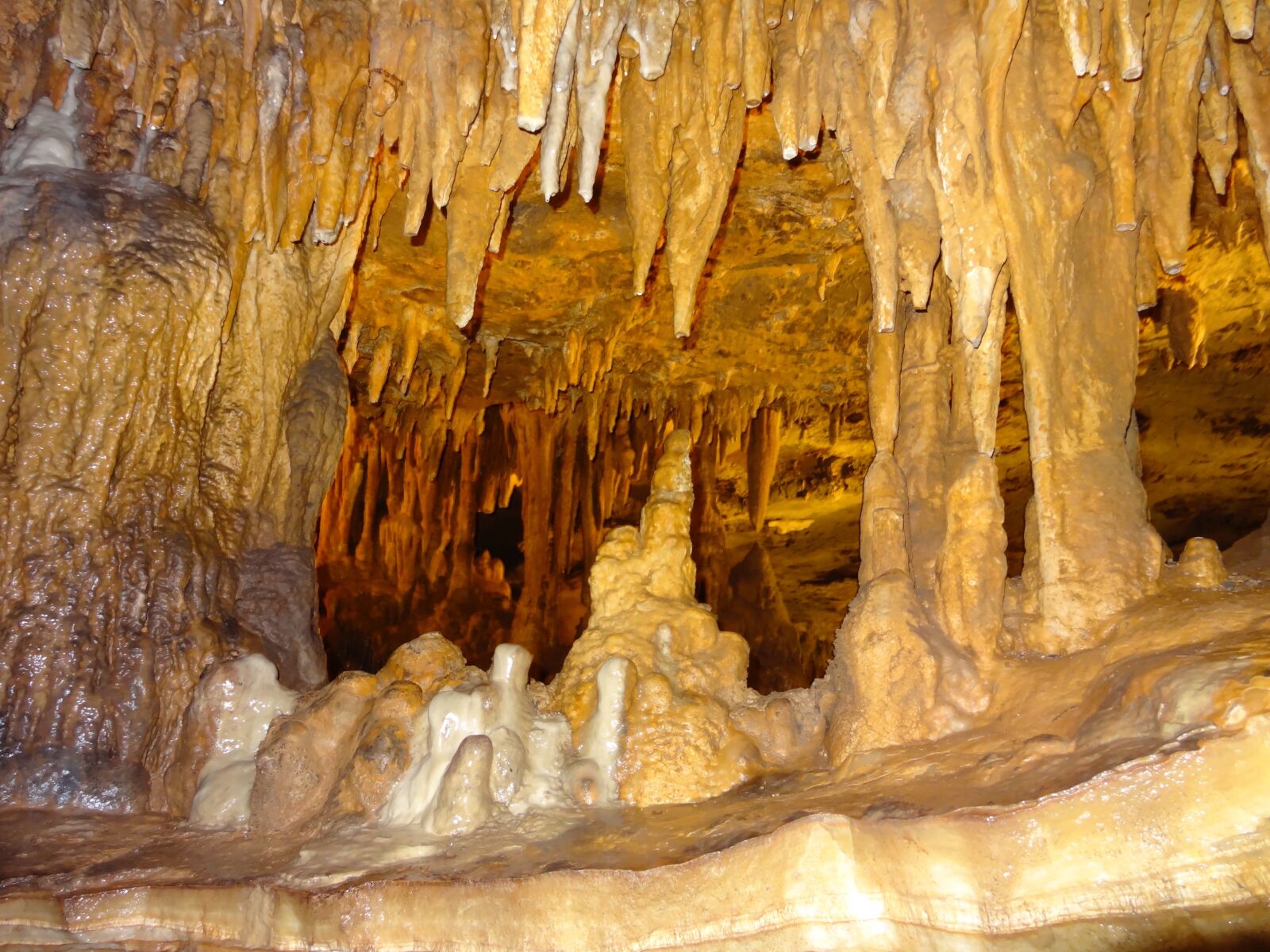 Sony Cyber-shot DSC-HX10V sample photo. Luray caverns, cave, stalactites photography