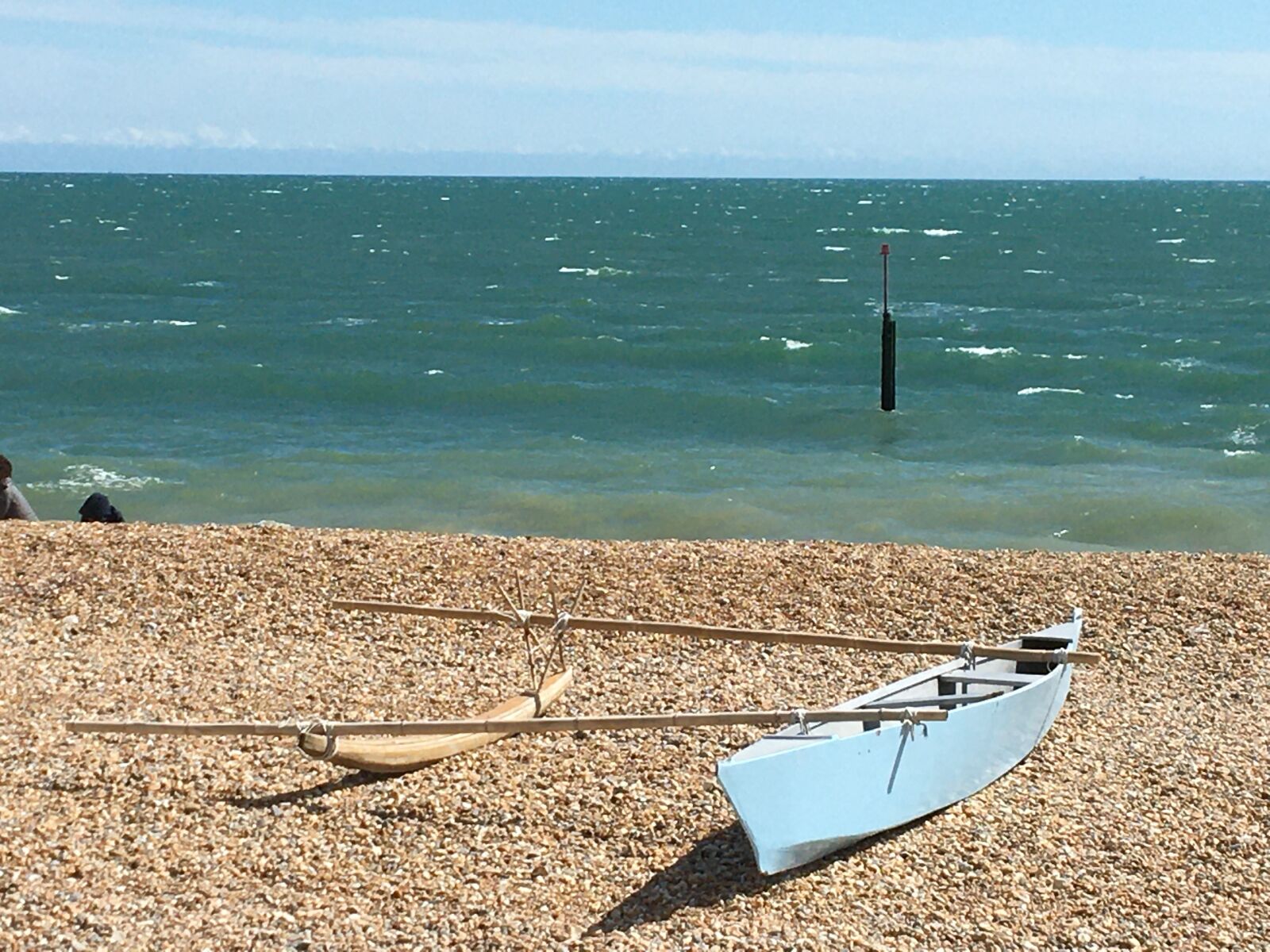 iPhone 6s back camera 4.15mm f/2.2 sample photo. Coast, boat, blue sky photography