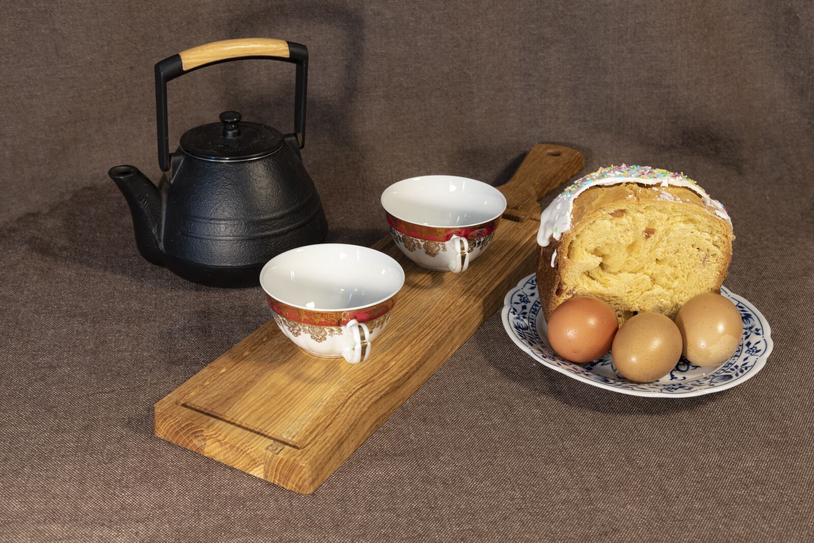 Nikon D750 sample photo. Easter, tea, cookies photography