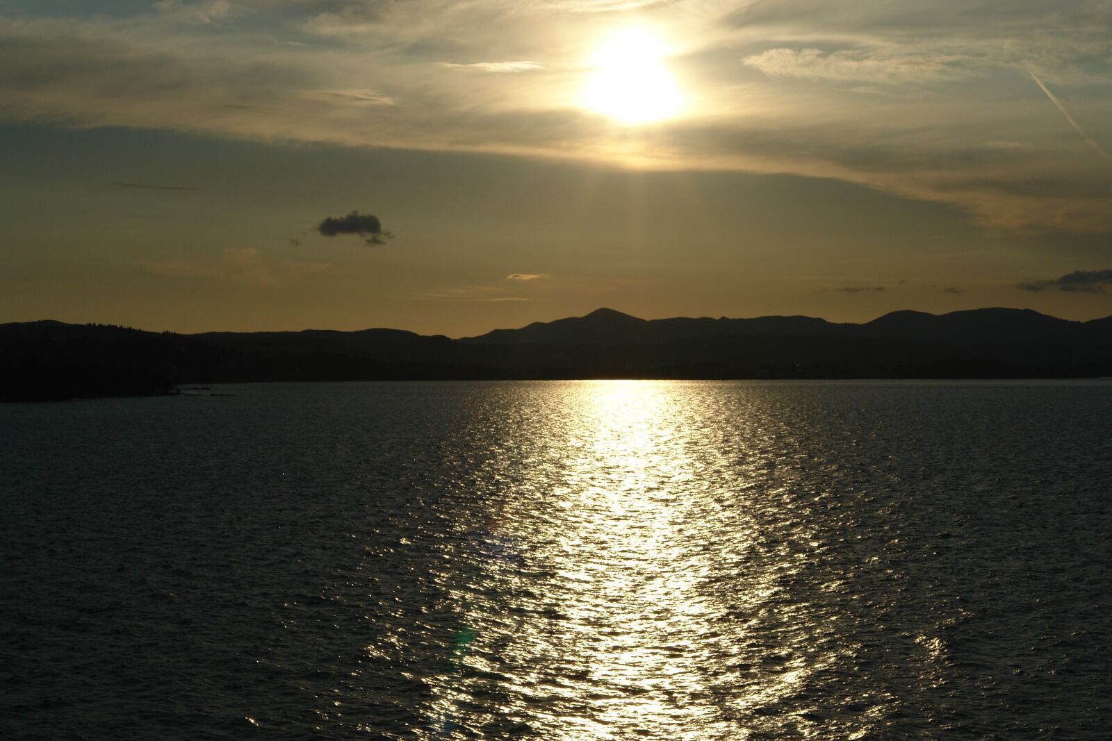 Sony DSC-R1 sample photo. Sunset, sea, water photography