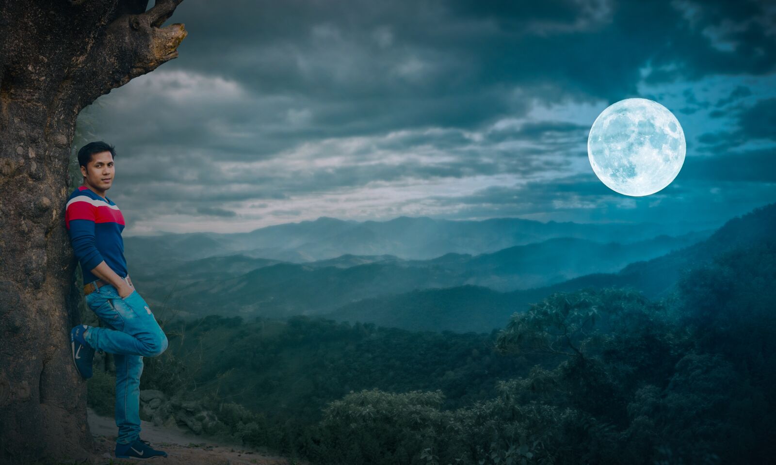 Nikon D5300 sample photo. Moonlight, moon, night photography