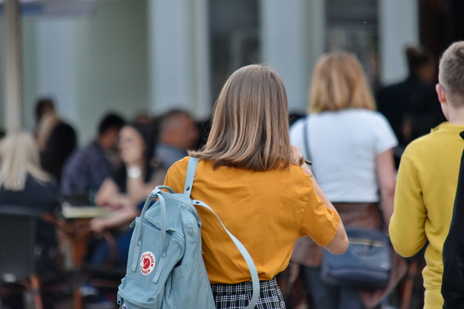 Nikon D5500 sample photo. Backpack, backpacker, blonde hair photography
