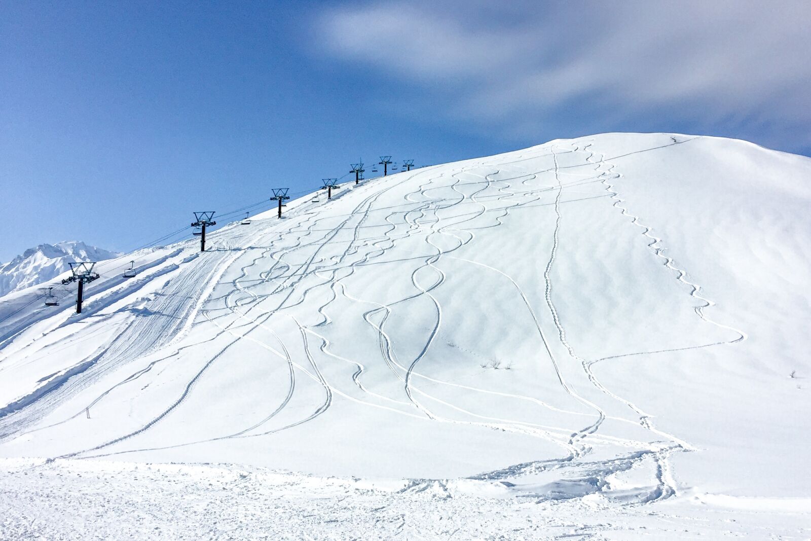 Apple iPhone 6 sample photo. Snow, tracks, snow tracks photography
