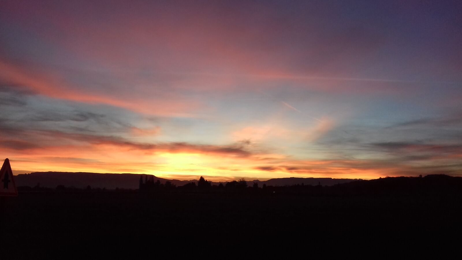 Samsung Galaxy J3(2016) sample photo. Sunset, mountain, scy photography
