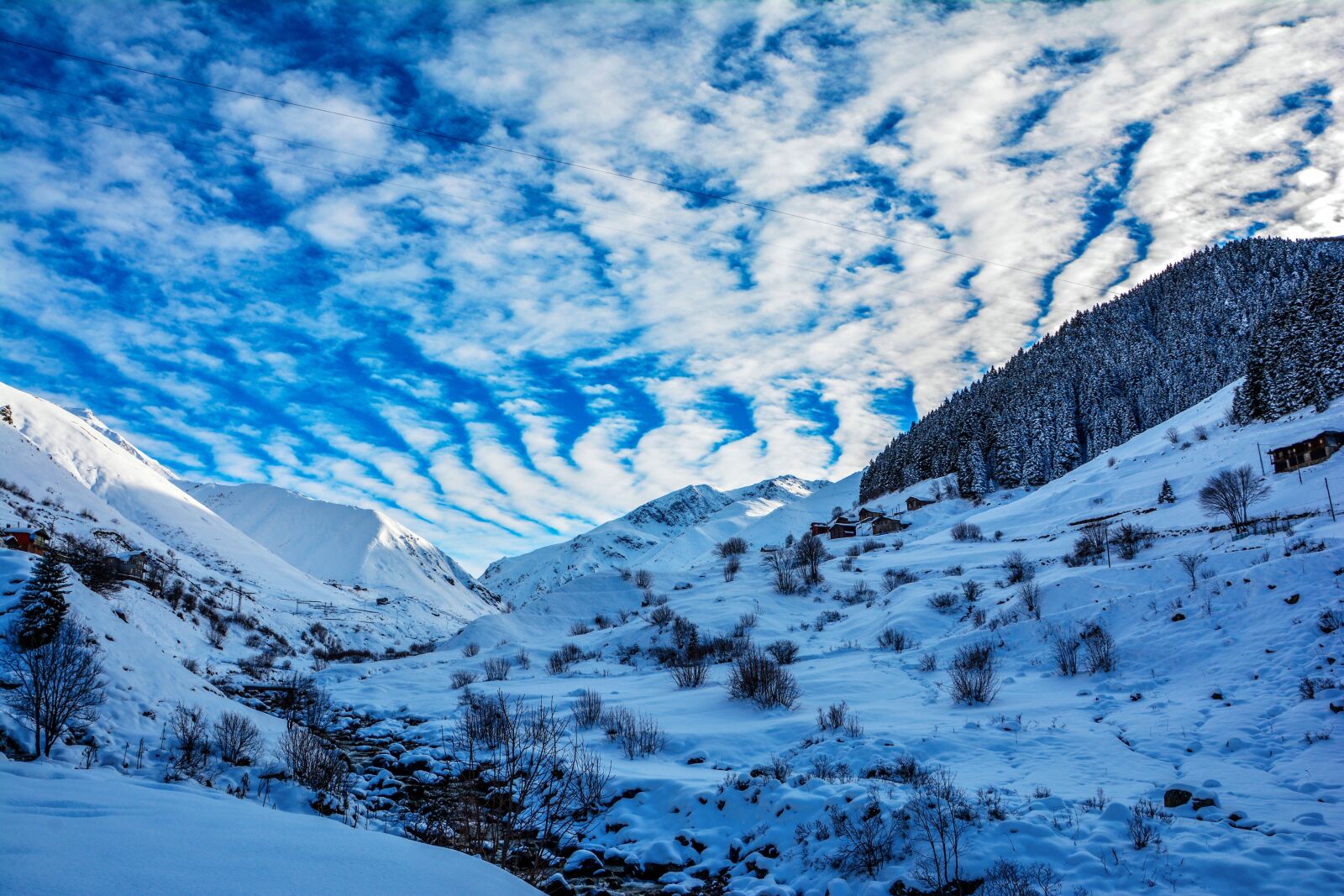 Nikon D7100 sample photo. Snow, mountain, forest photography