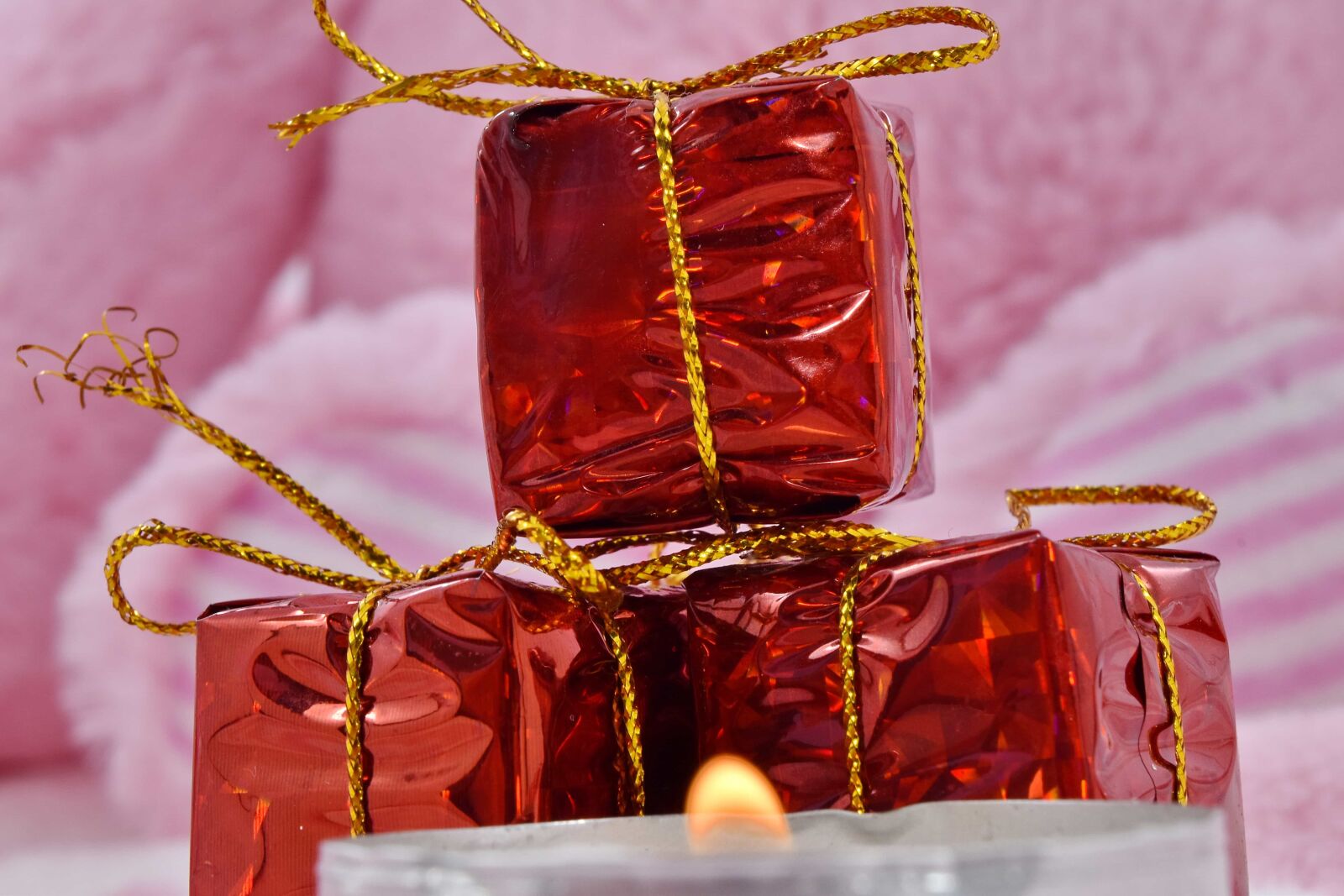Nikon D5500 sample photo. Boxes, candlelight, candles, christmas photography