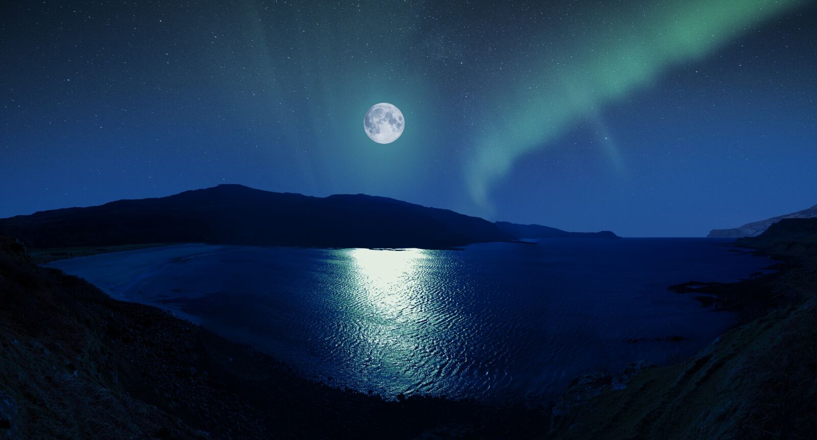 Sony Xperia X sample photo. Aurora, moon, scotland photography