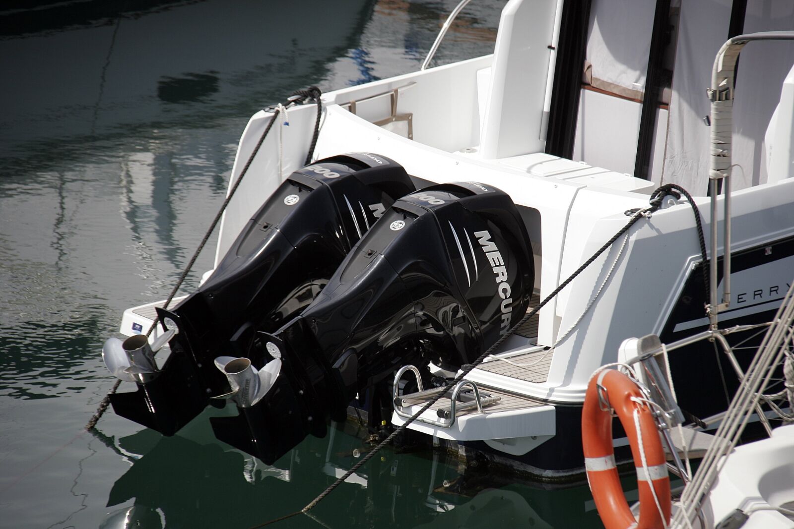 Canon EOS 20D sample photo. Boat engines, boat, power photography