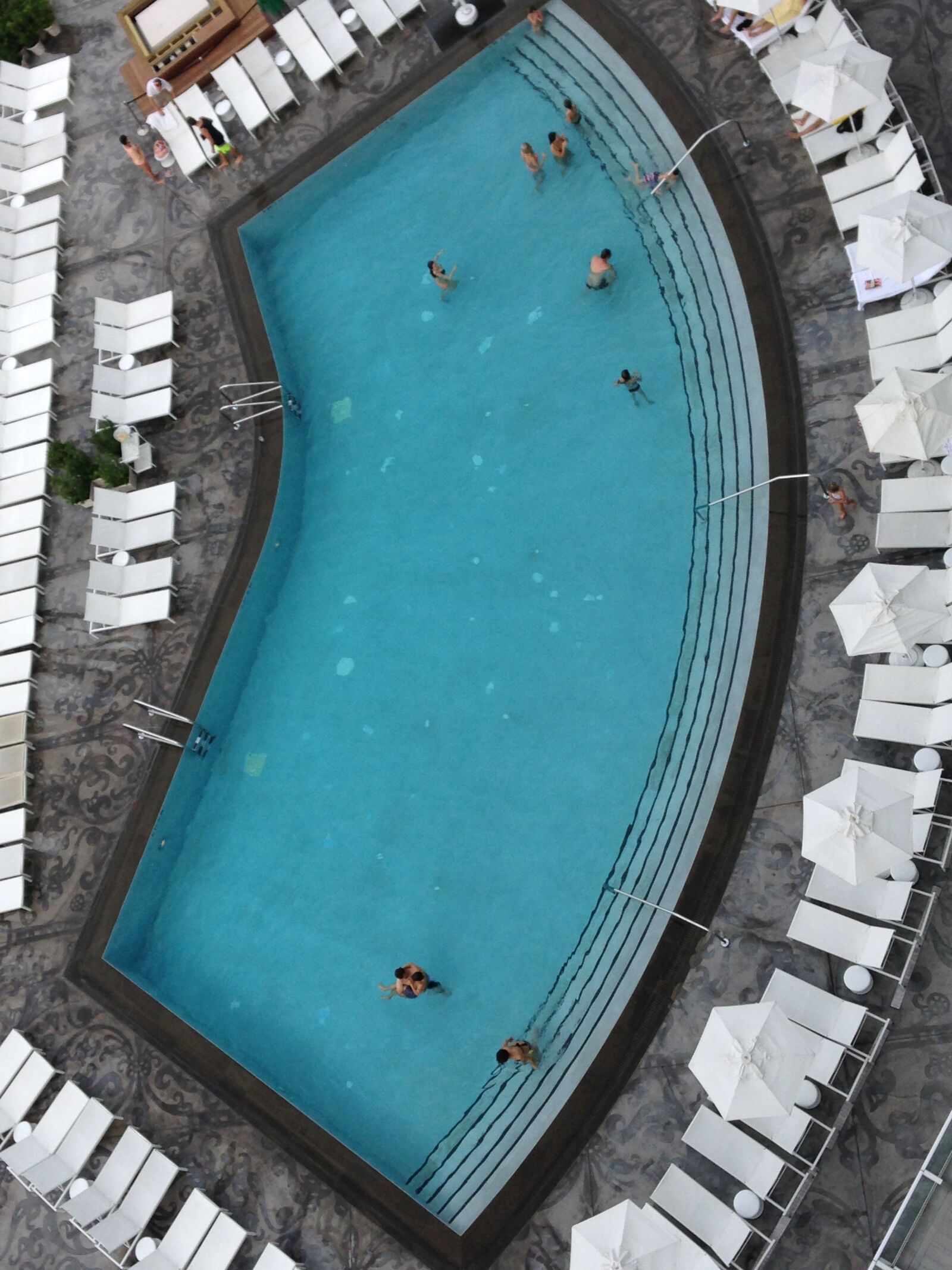 iPhone 5c back camera 4.12mm f/2.4 sample photo. Swimming pool, big, miami photography