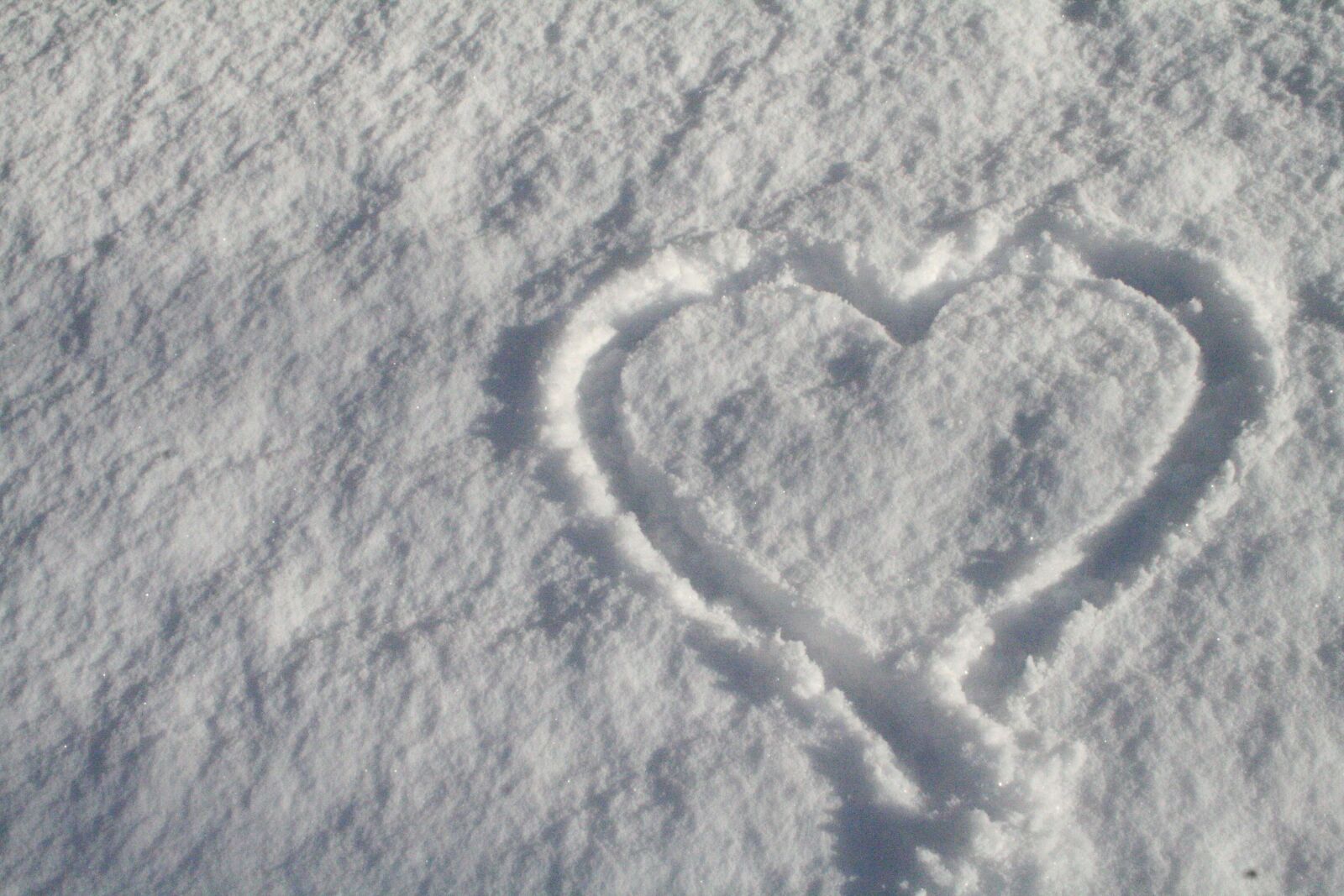 Canon EOS 350D (EOS Digital Rebel XT / EOS Kiss Digital N) sample photo. Snow heart, snow, heart photography