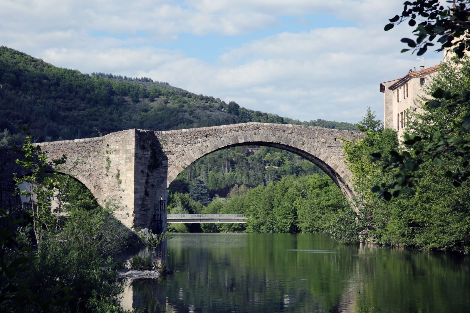 Canon EF 24-70mm F2.8L II USM sample photo. Cévennes, bridge, arre photography