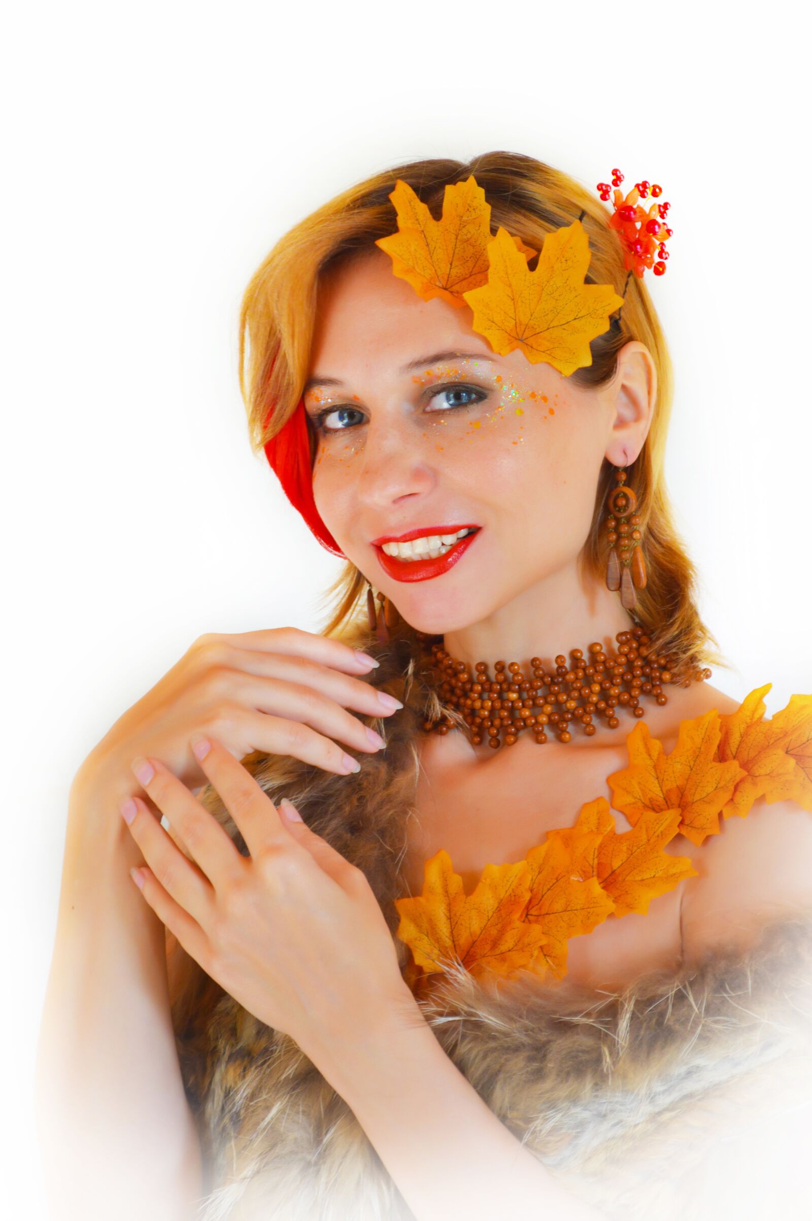 Nikon D3200 sample photo. Autumn, autumn makeup, leaves photography