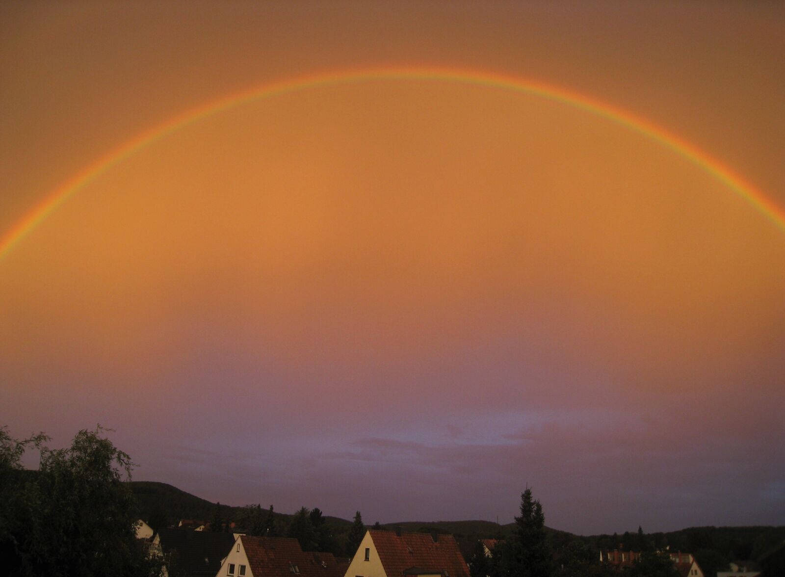 Canon DIGITAL IXUS 860 IS sample photo. Rainbow, sky, skies photography