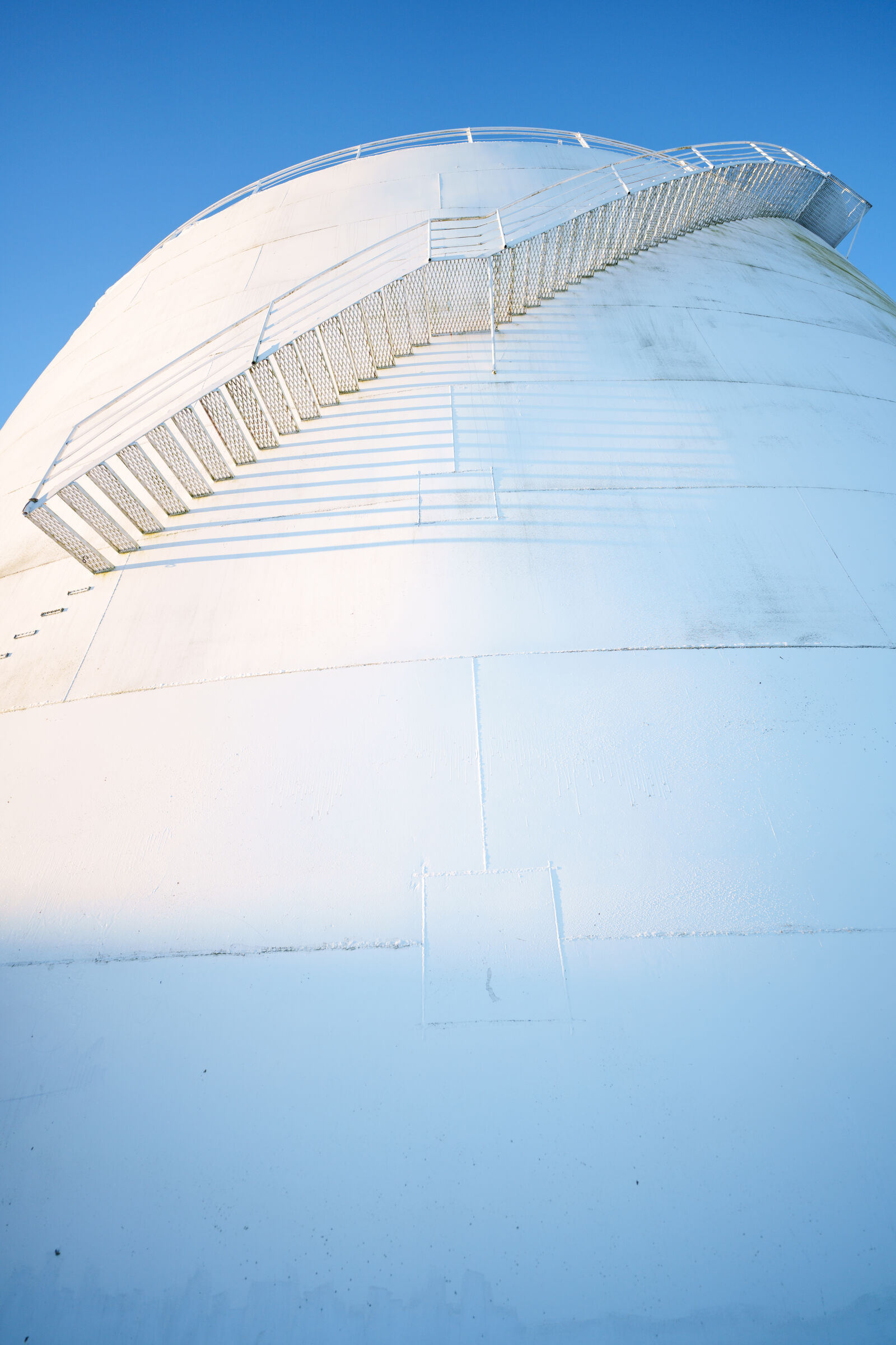 Sigma 14mm F1.4 DG DN sample photo. Old oil tank staircase photography