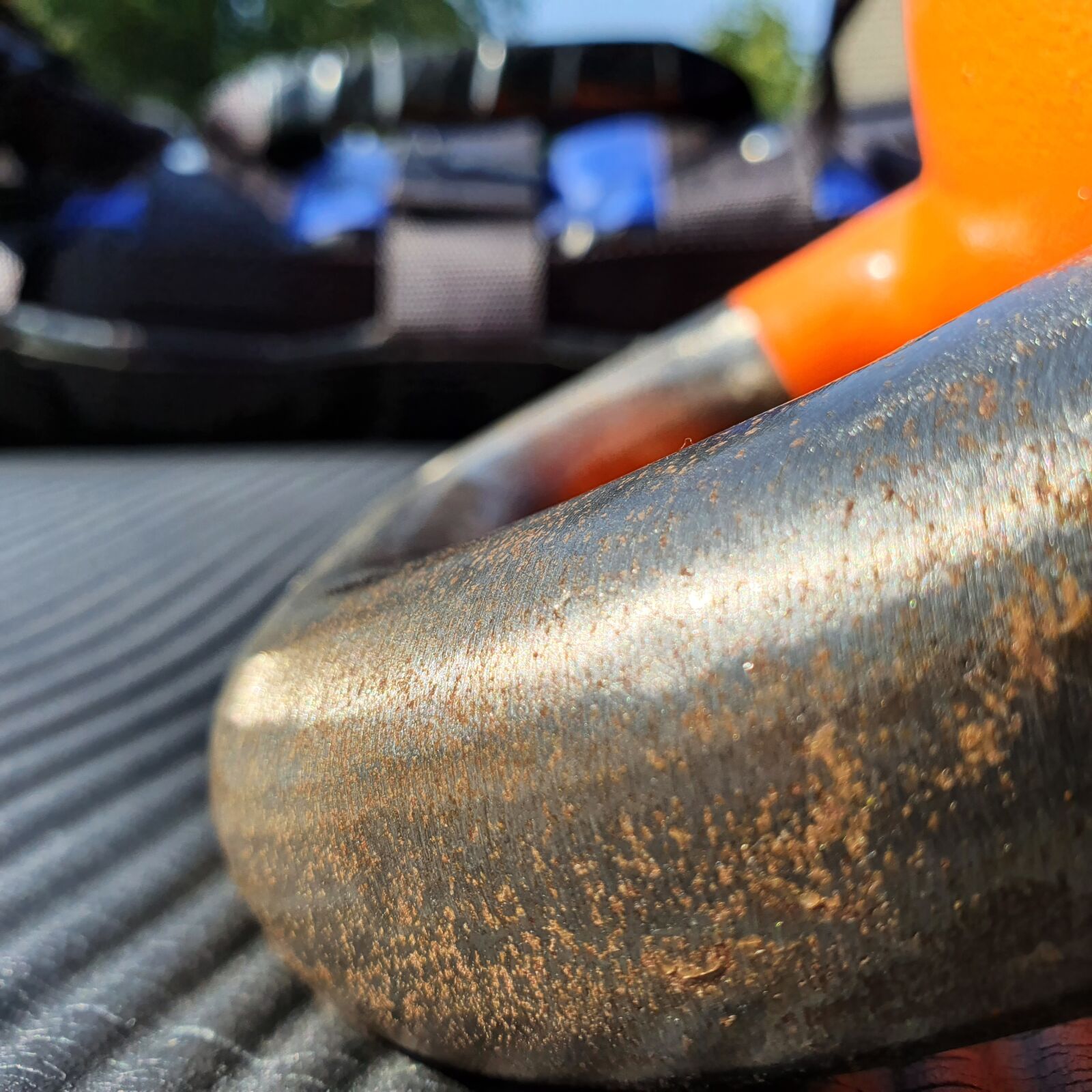 Samsung SM-G973F sample photo. Workout, kettlebell, sandbag photography