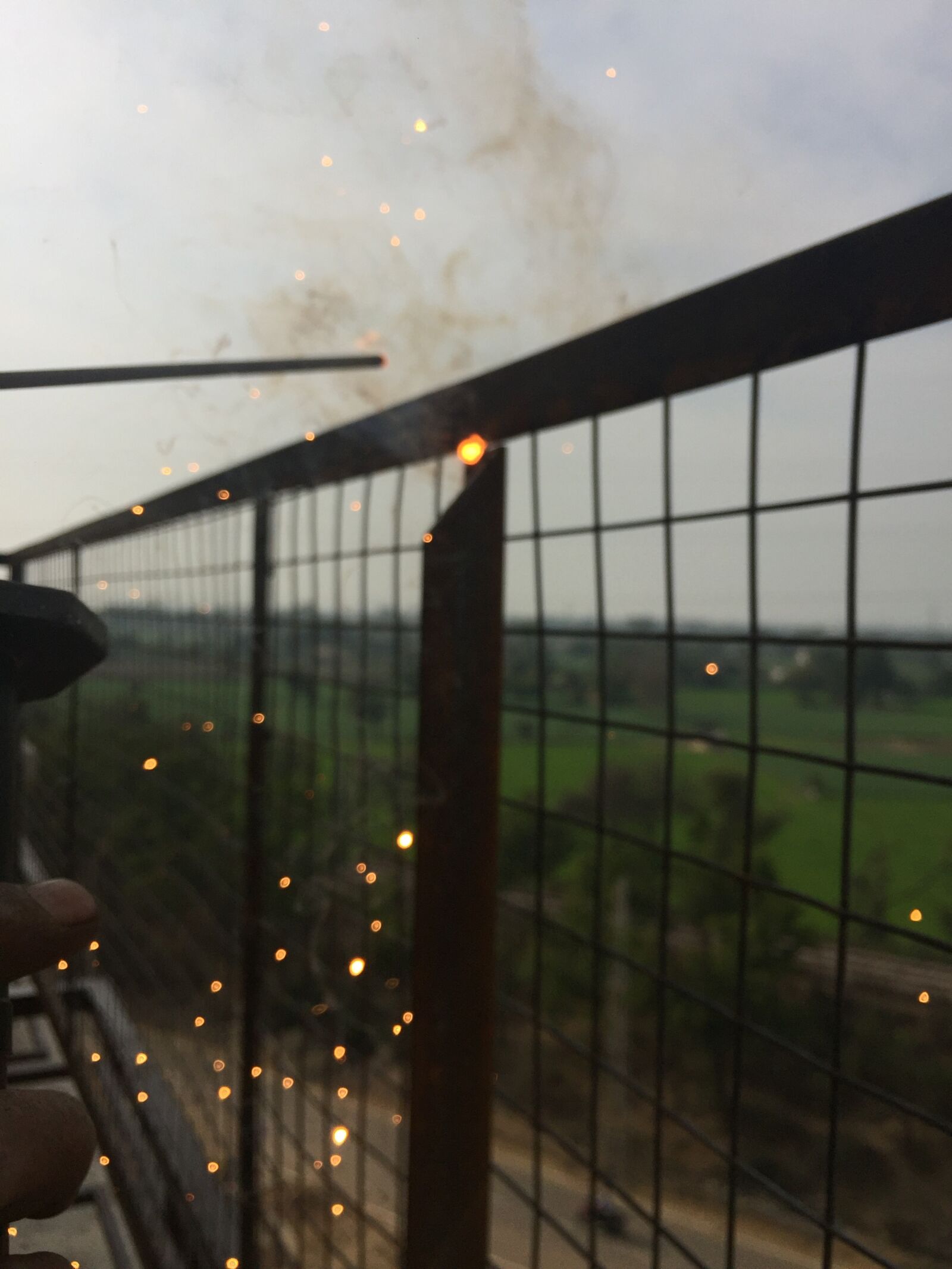 Apple iPhone 6 sample photo. Sparks, welding photography