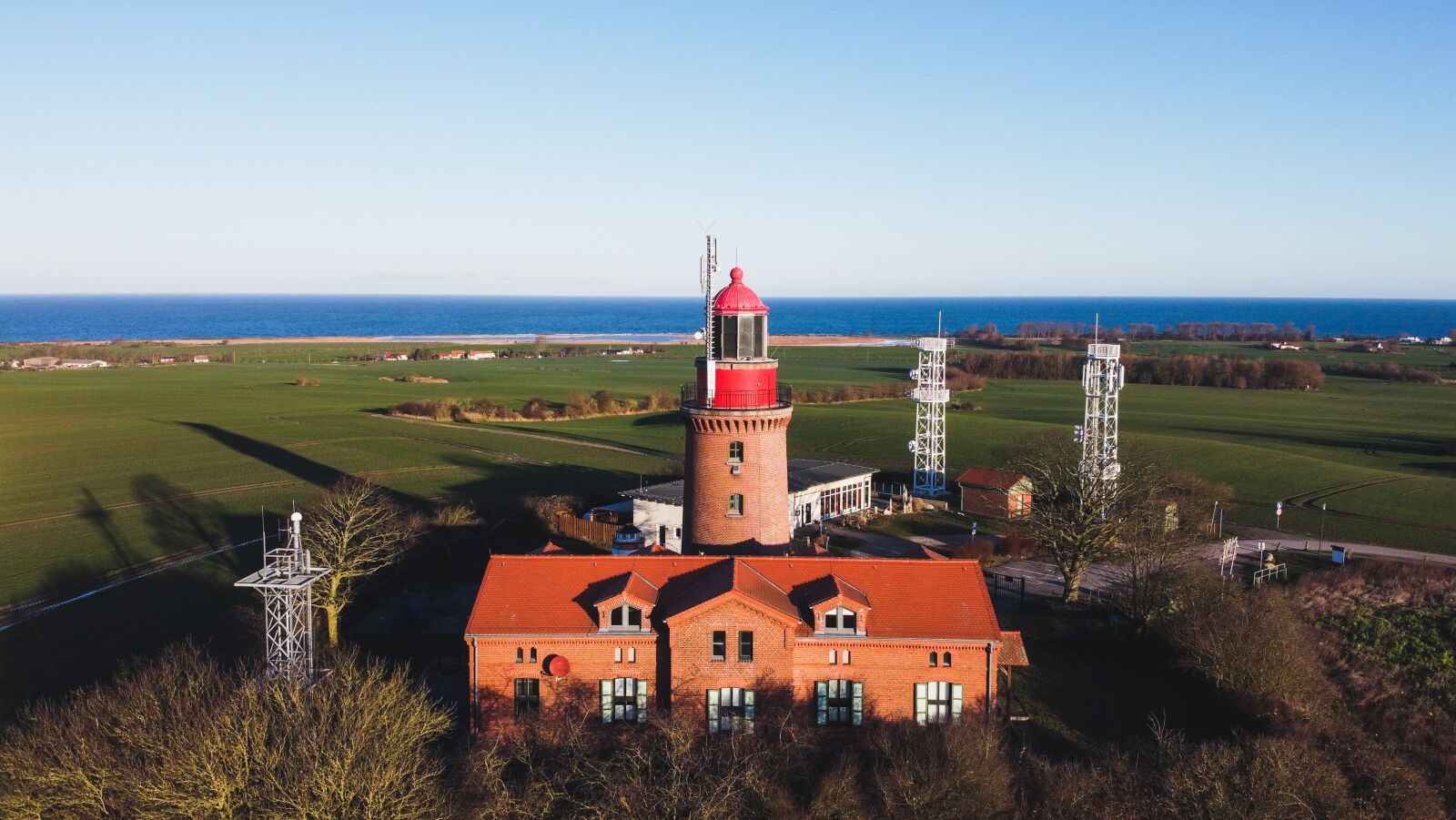DJI FC7203 sample photo. Lighthouse, baltic sea, sea photography