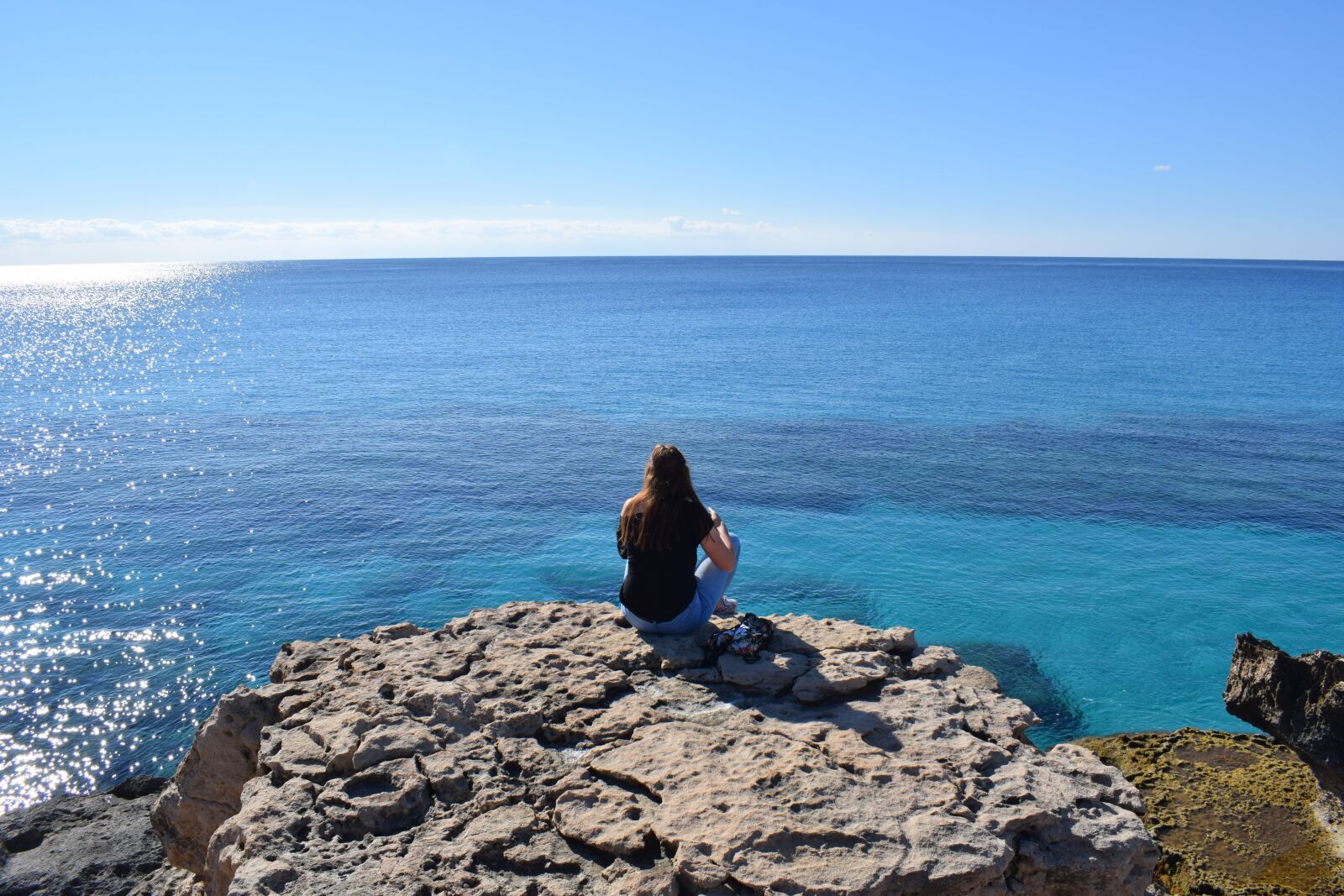 Nikon D3300 sample photo. Girl, gazing, sea photography