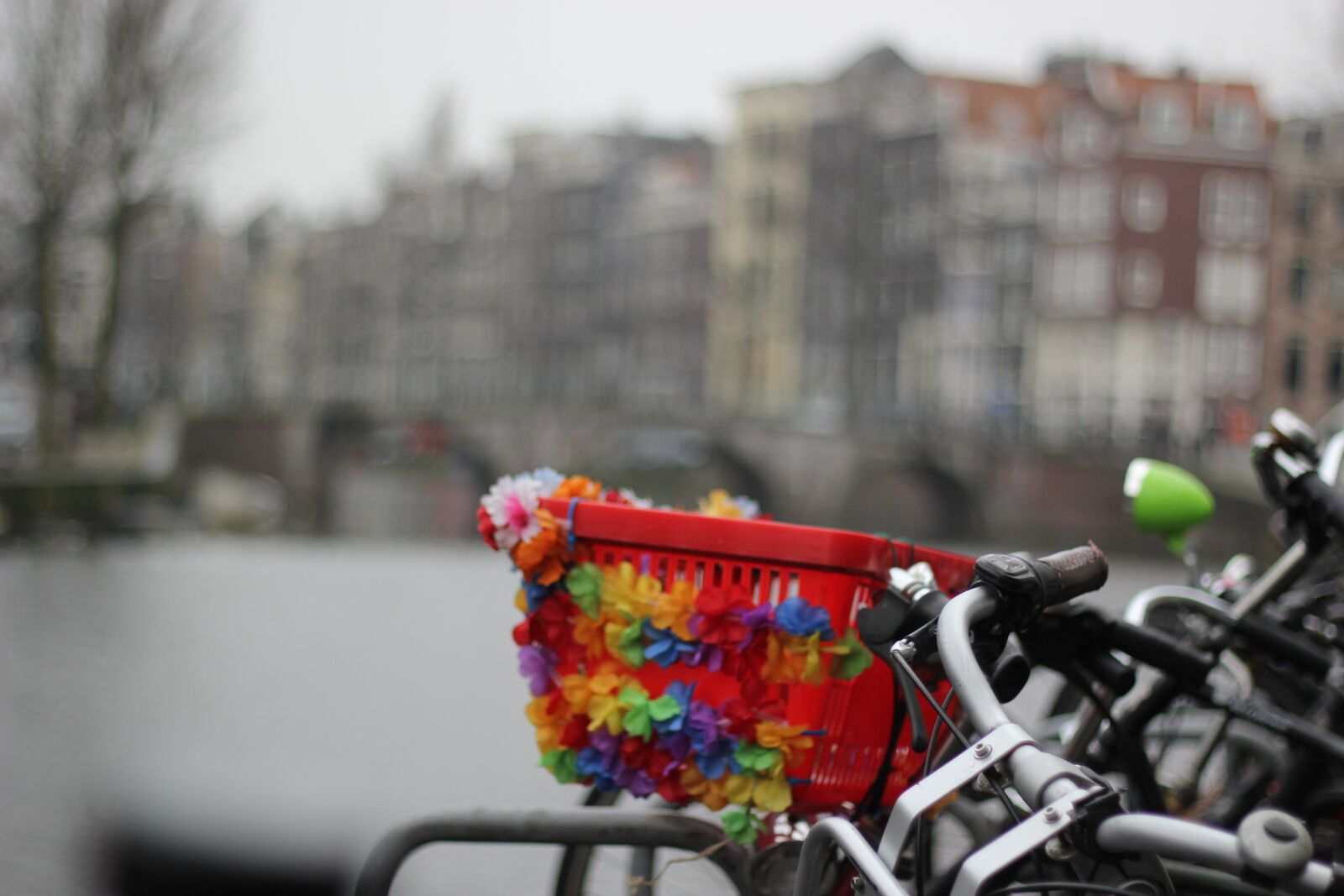 Canon EOS 60D + Canon EF 50mm F1.8 II sample photo. Amsterdam, bicycle, winter photography
