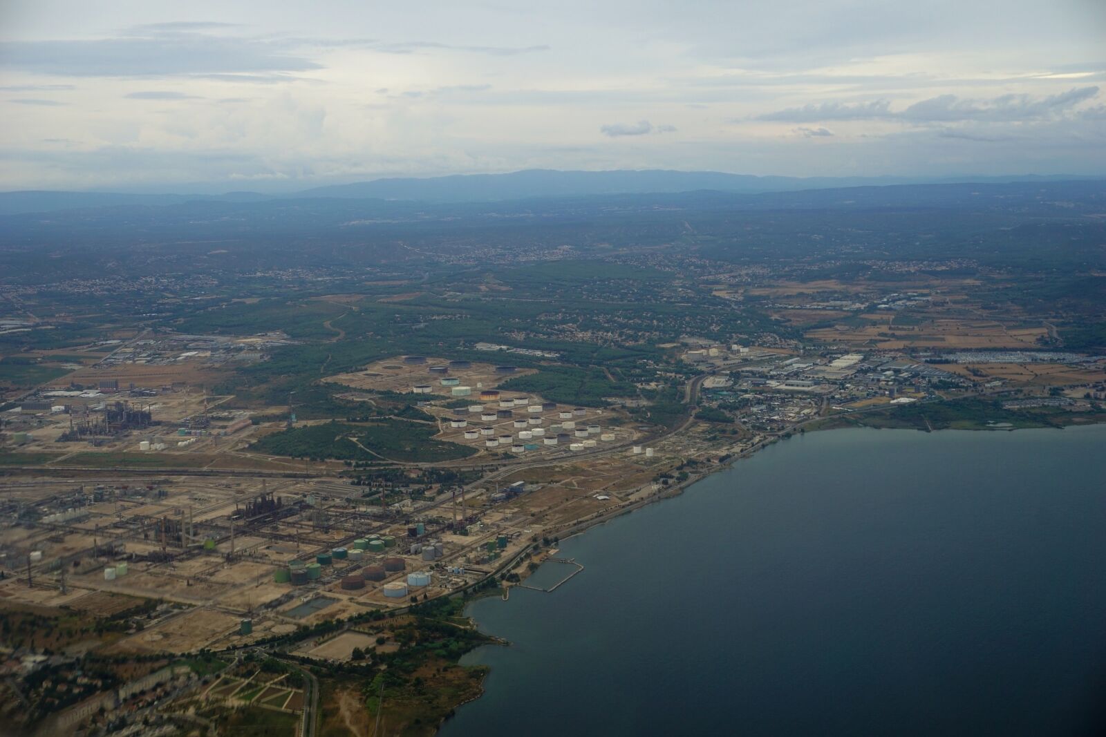 Sony a5100 sample photo. Oil industry, aerial view photography