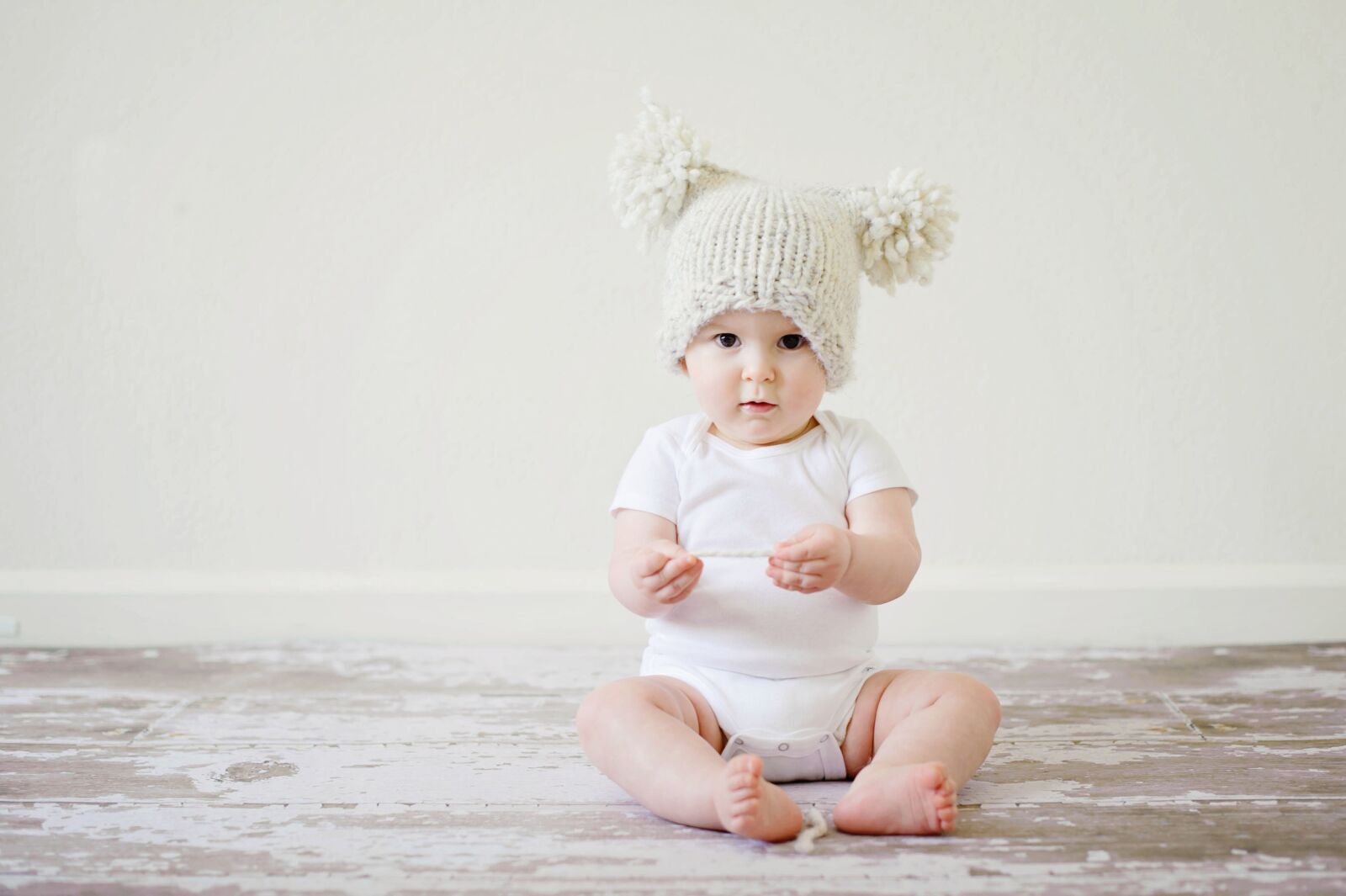 Nikon D700 sample photo. Bunny hat, cute, knitted photography