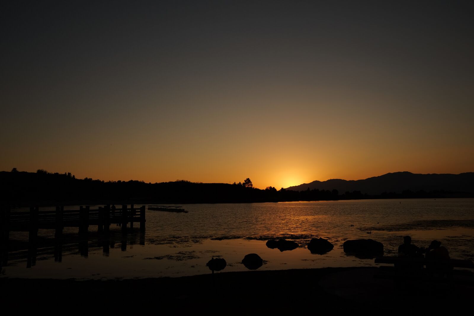 Fujifilm X70 sample photo. Sunset, lake, nature photography
