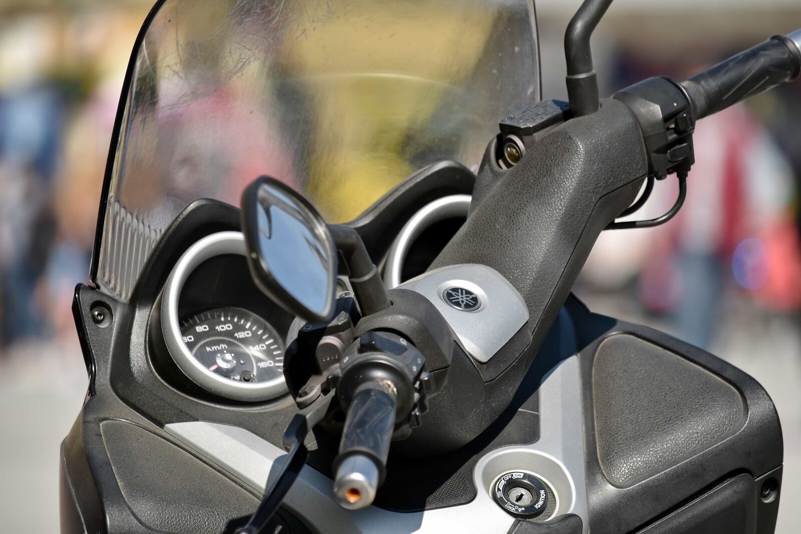Nikon D5500 sample photo. Motorcycle, speedometer, steering wheel photography