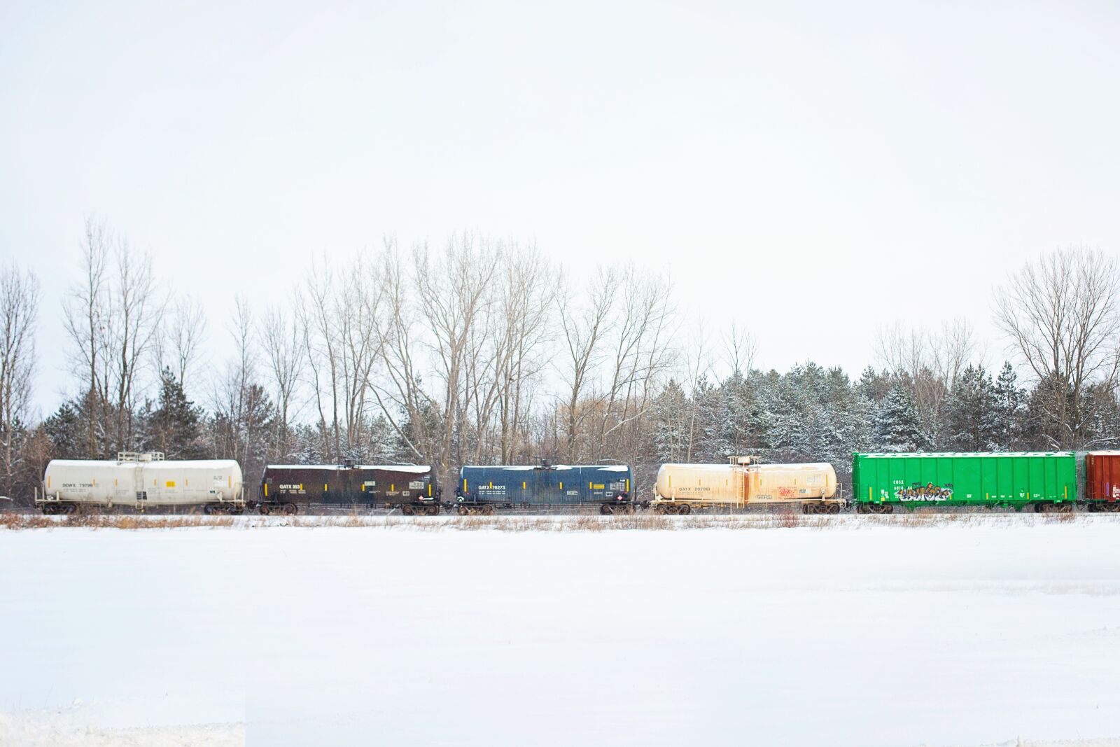 Canon EOS 5D Mark III sample photo. Train, tracks, winter photography