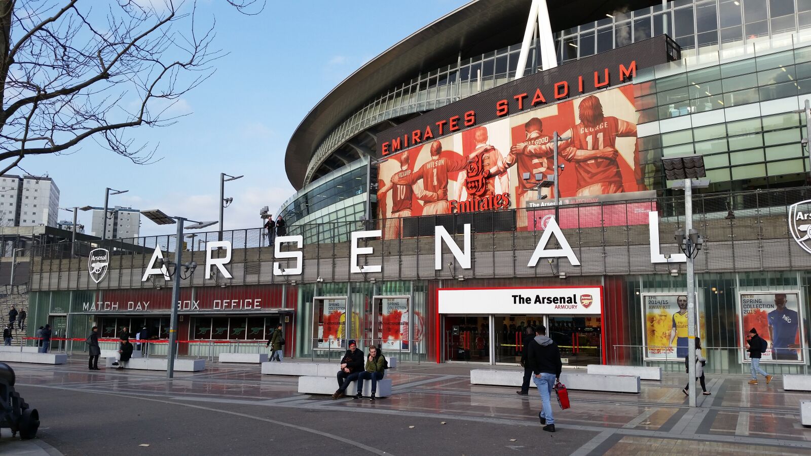 Samsung Galaxy S5 sample photo. Arsenal, stadium, london photography