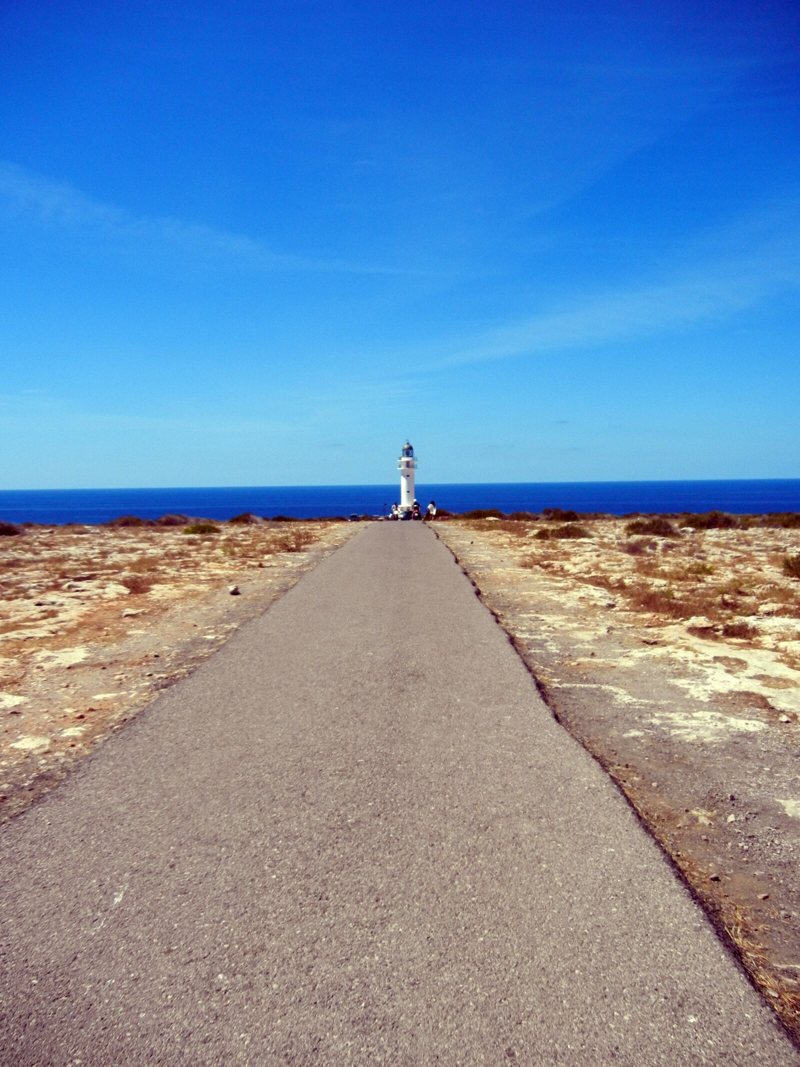 Nikon Coolpix S8100 sample photo. Formentera, lighthouse, road photography