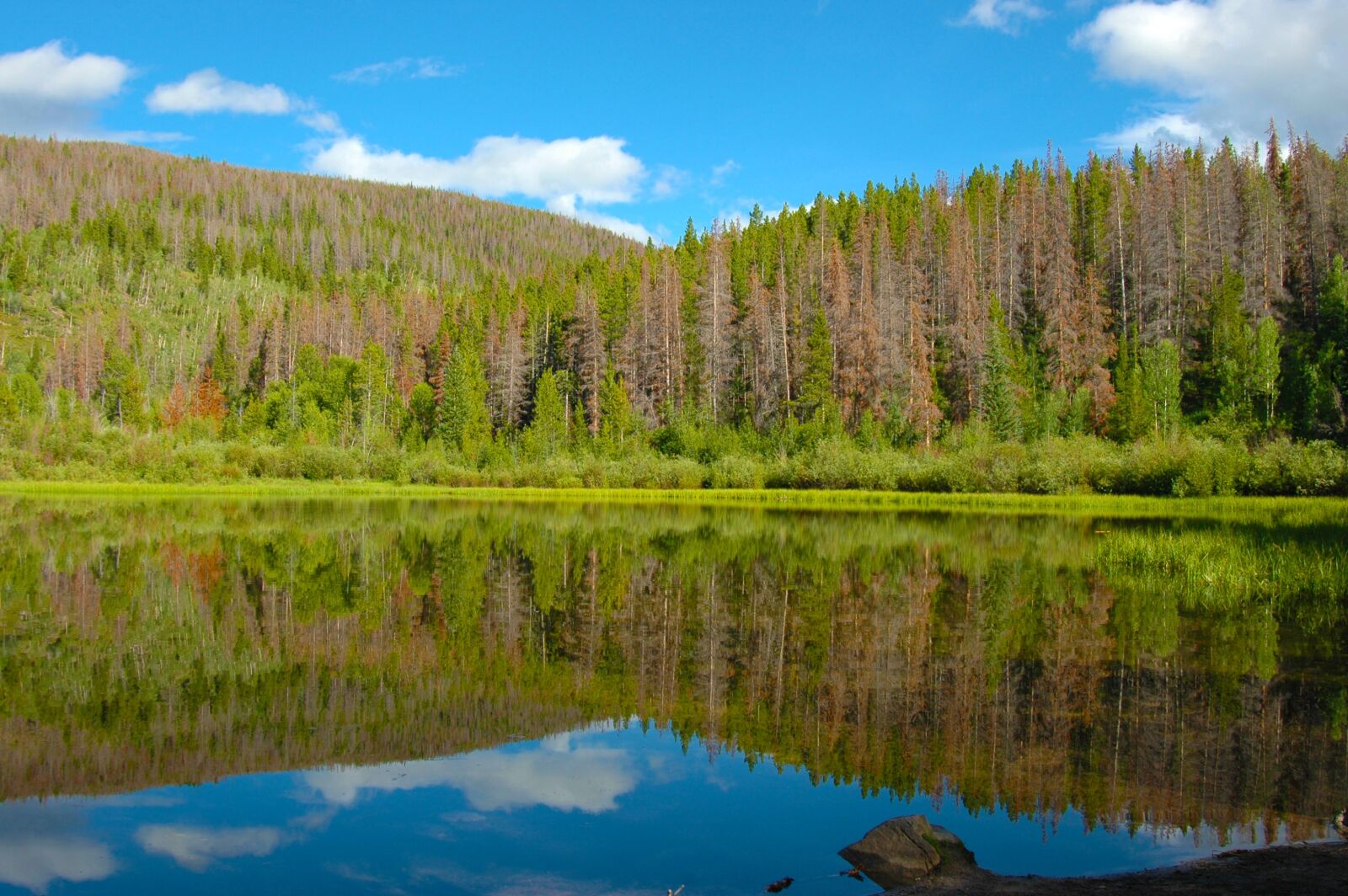 Nikon D70 sample photo. Lake, mountains, colorado photography