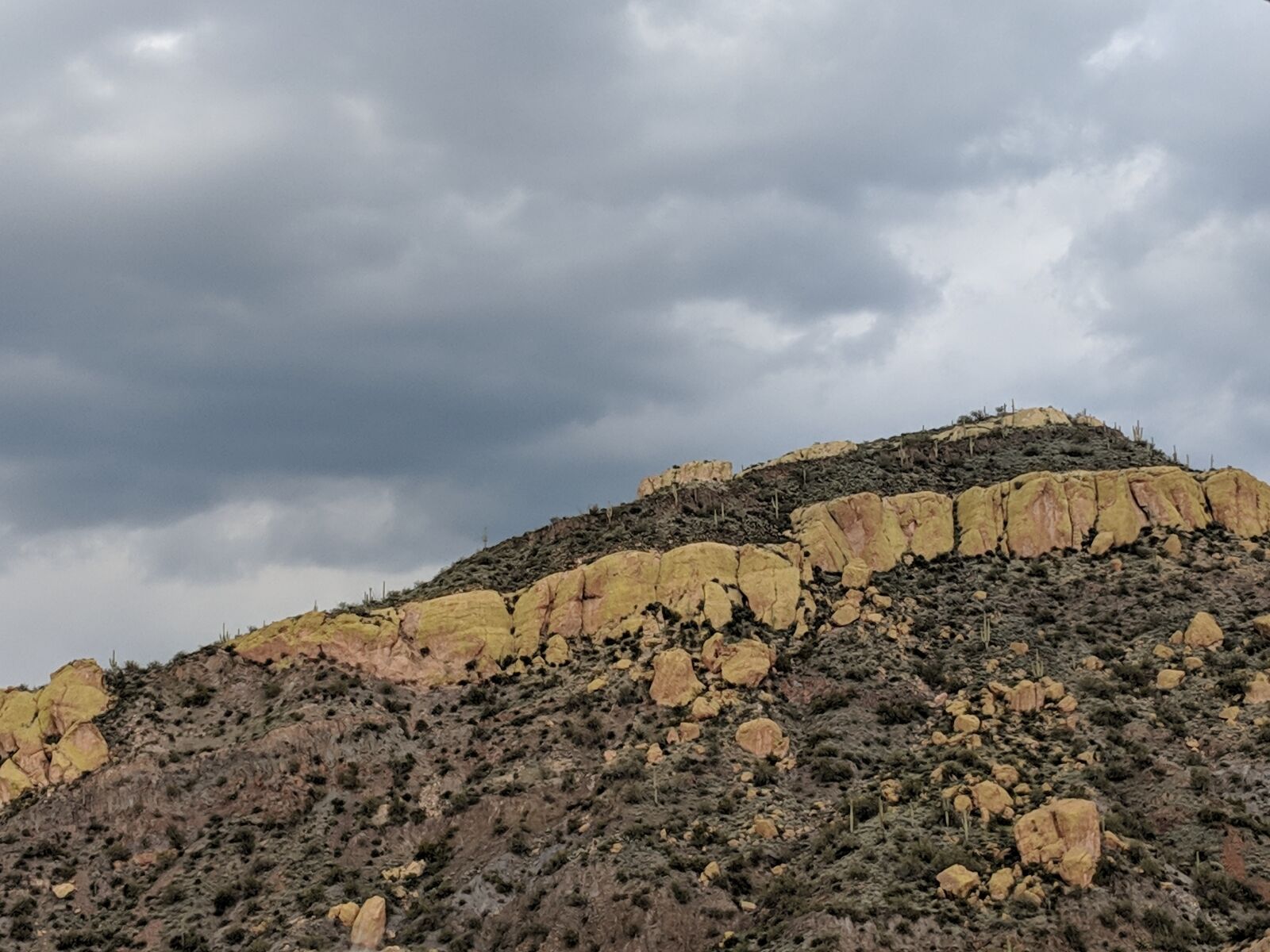 Google Pixel 2 sample photo. Cloudy, mountain, arizona photography