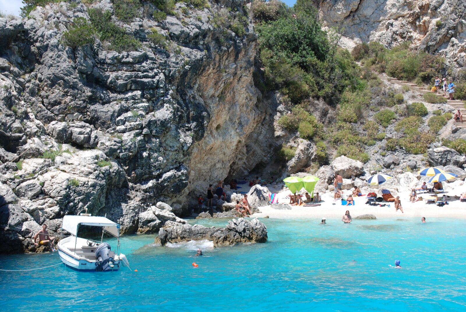 Nikon D80 sample photo. Greece, agiofili beach, rocks photography