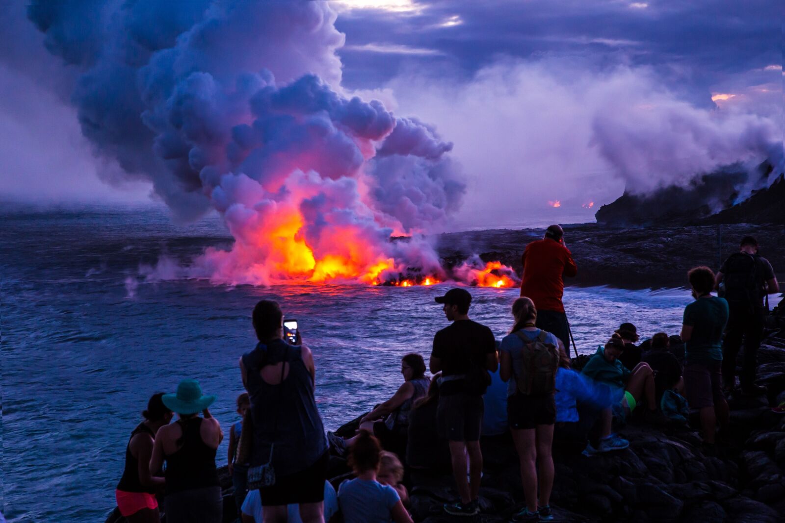 Canon EOS 6D + Canon EF 24-105mm F4L IS USM sample photo. Volcano, sunset, volcanoes national photography