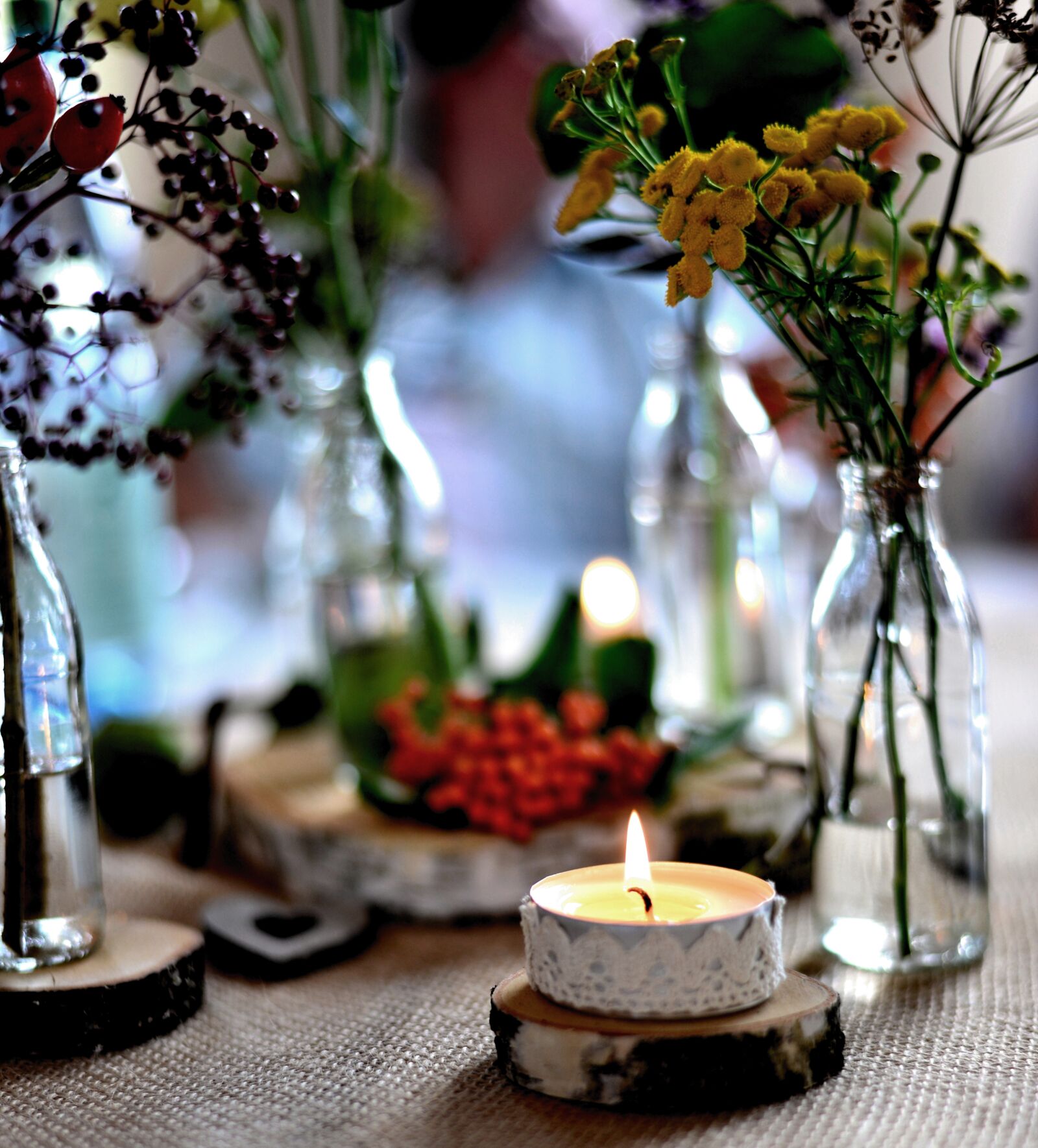 Nikon D610 sample photo. Autumn decoration, autumn, table photography