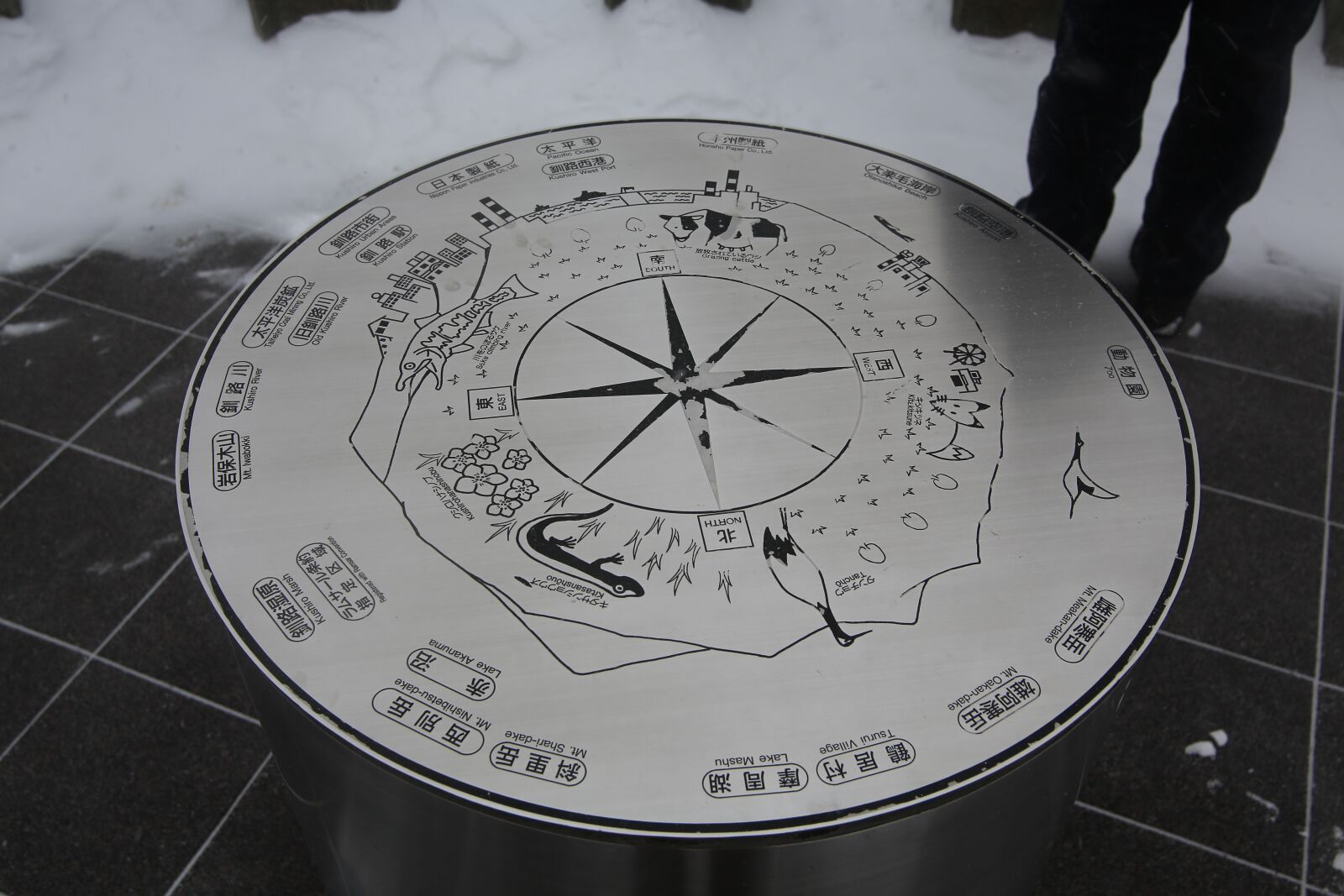 Canon EOS 5D Mark III sample photo. Hokkaido, compass, winter photography