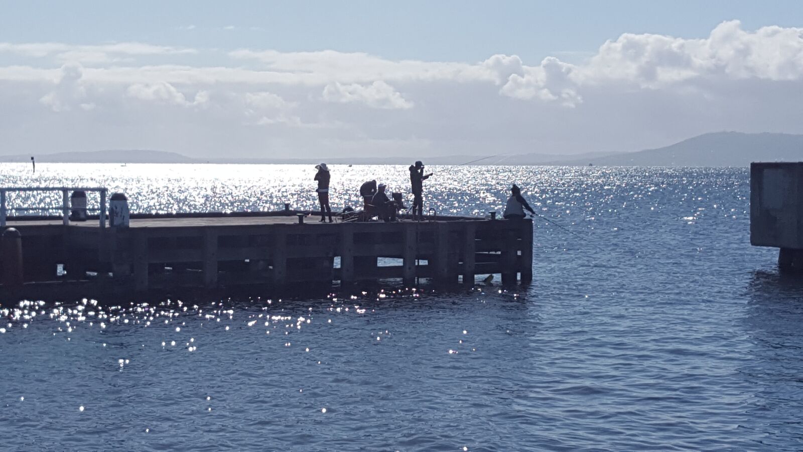 Samsung Galaxy S6 sample photo. Fishing, anglers, pier photography