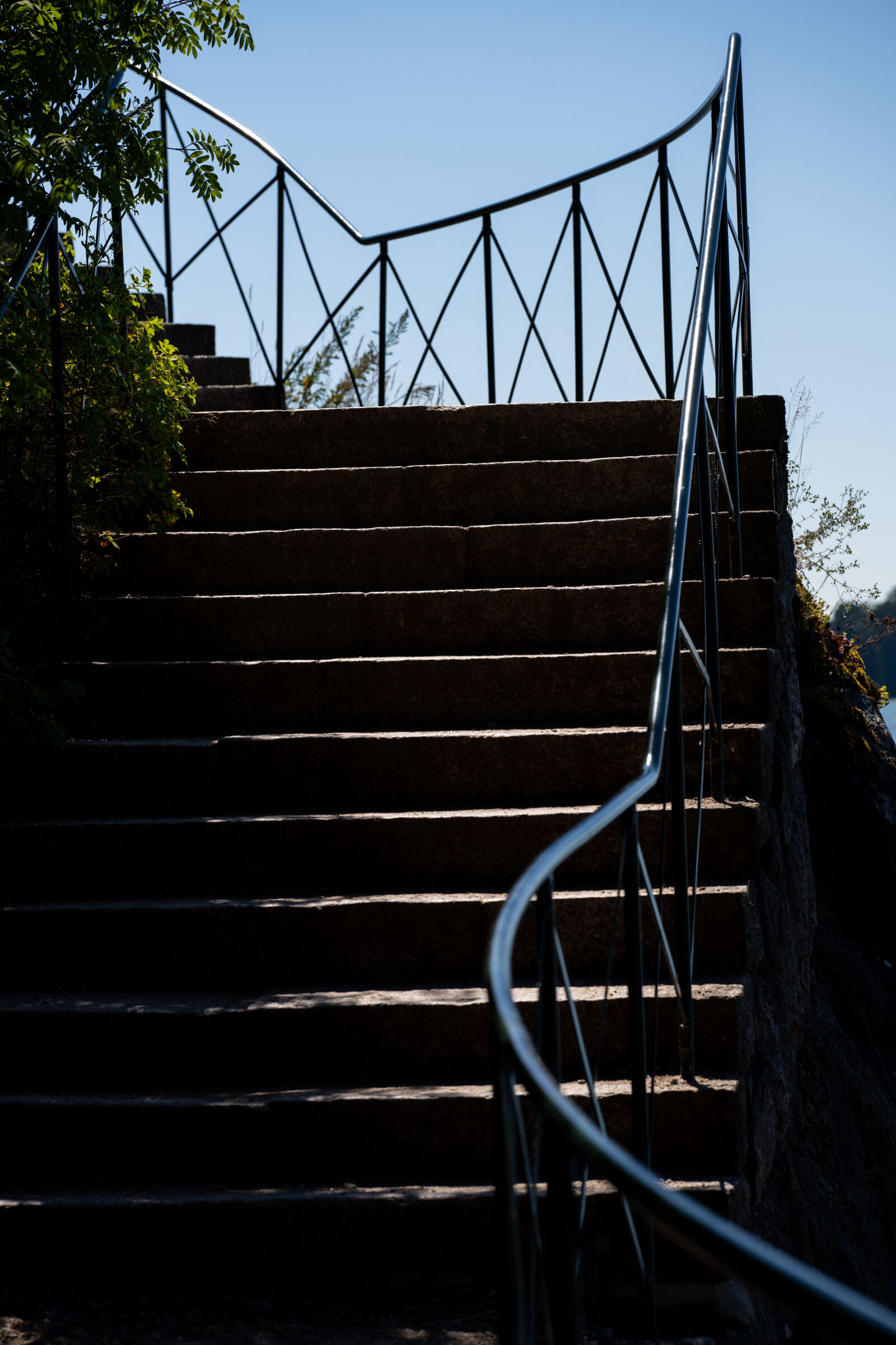 Sony a7R IV sample photo. Stairs to uphill photography