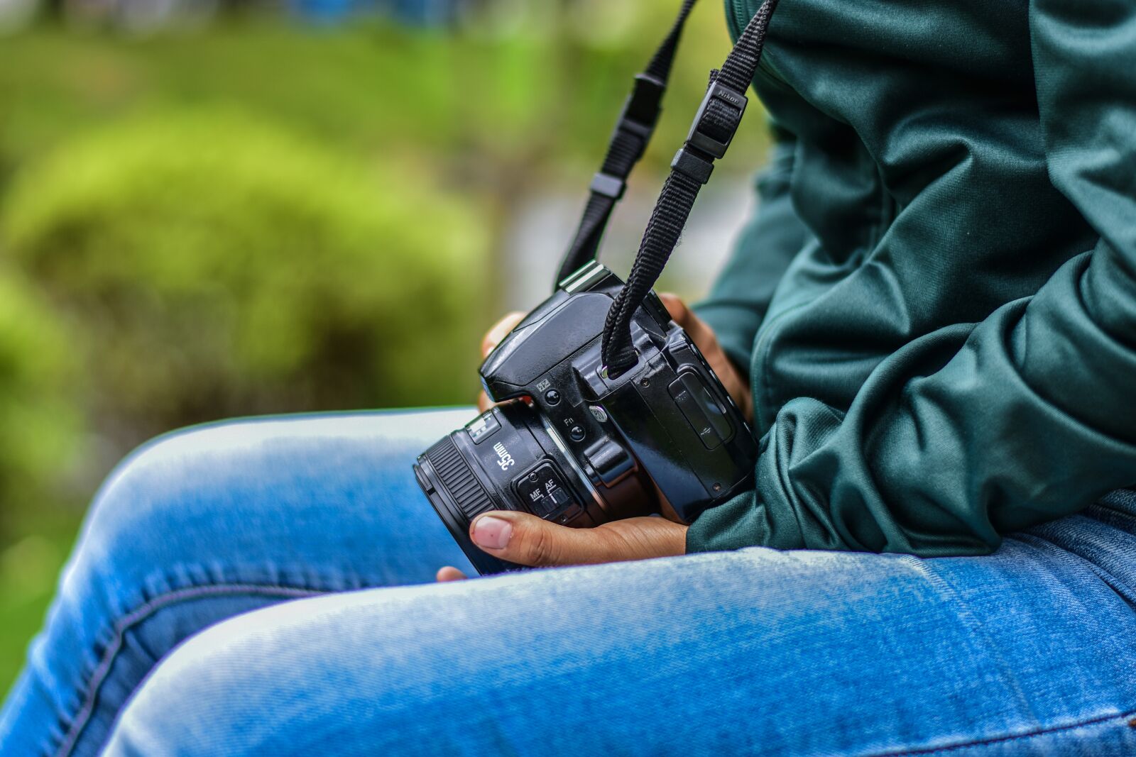 Nikon D3400 sample photo. Girl taking photo, camera photography