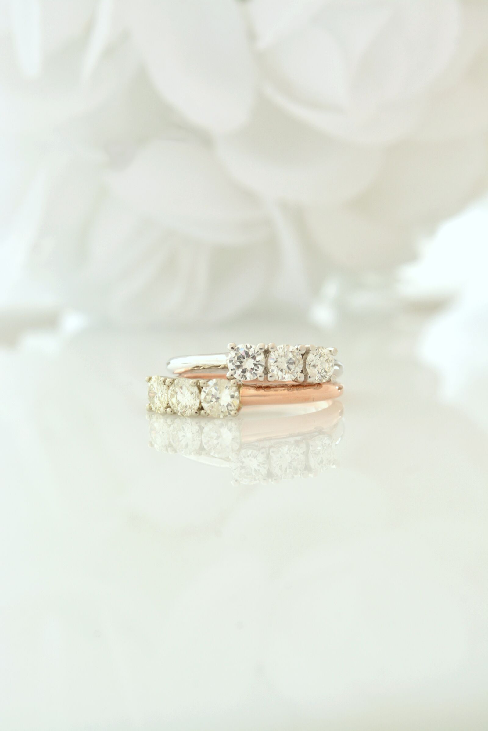 Nikon D5200 sample photo. Diamond, rose, white photography