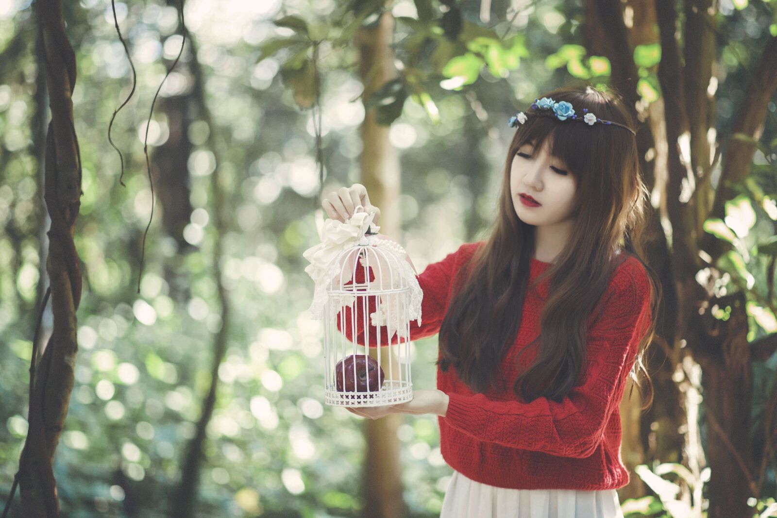 Nikon D700 sample photo. Girl, cage, female photography