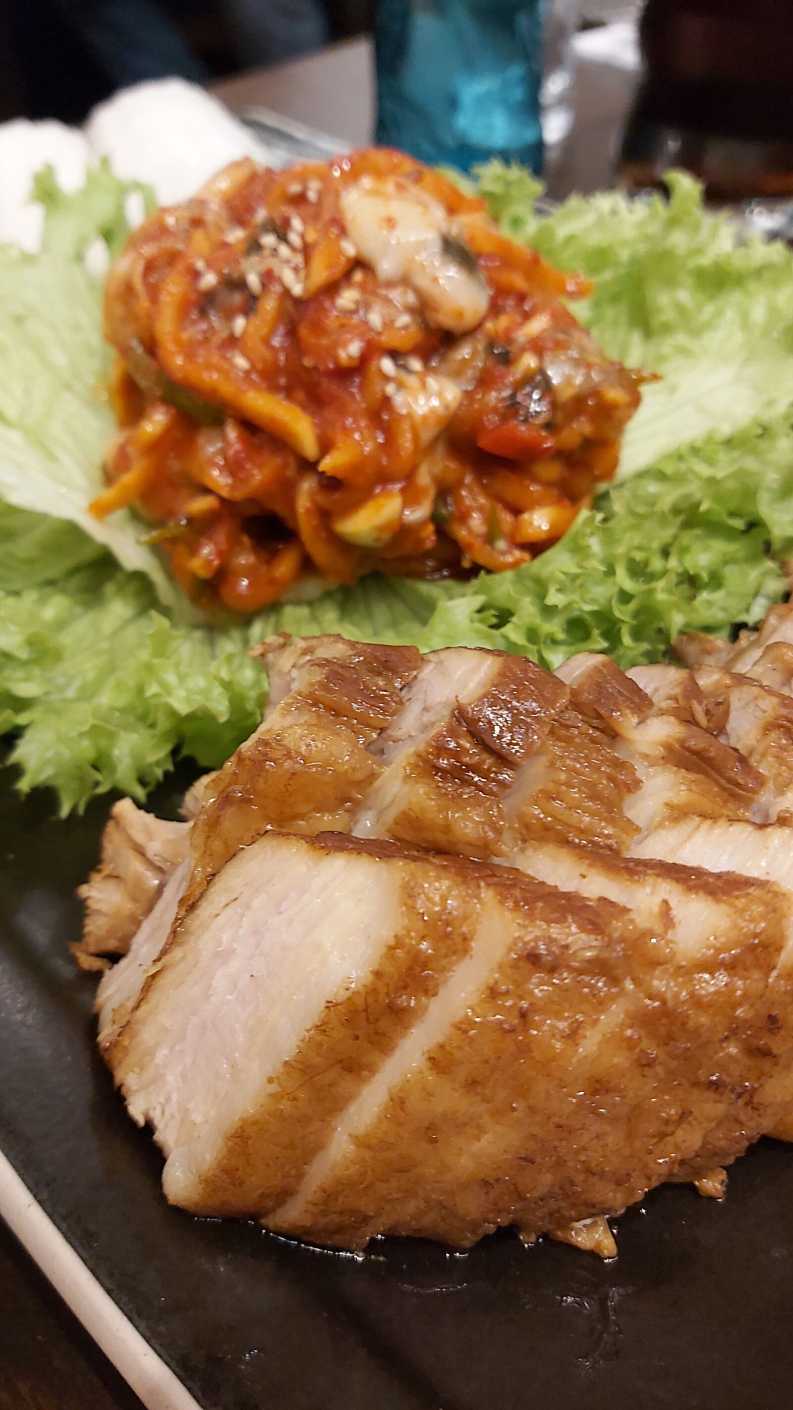 Samsung Galaxy A70 sample photo. Korean, delicious, food photography