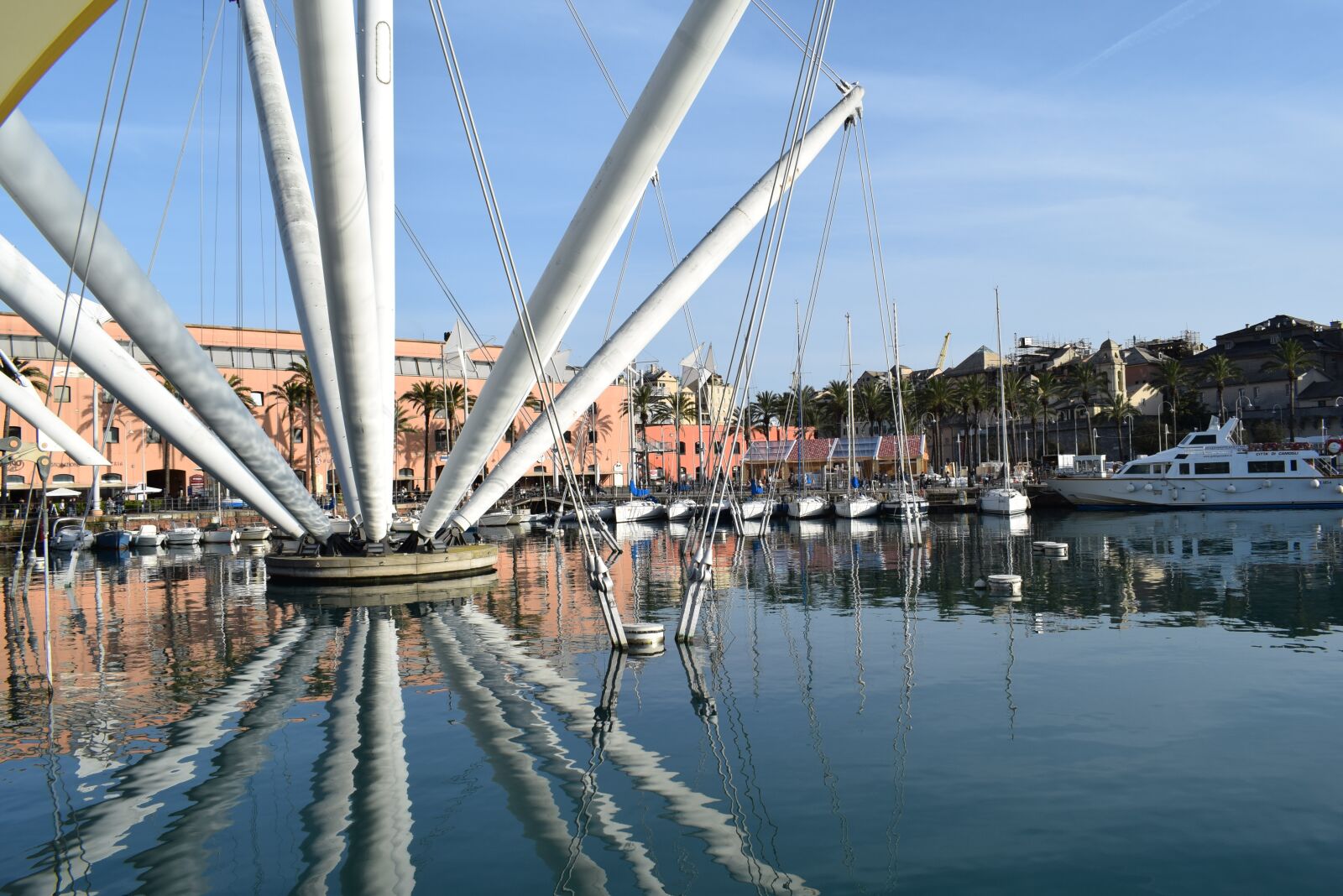Nikon D3300 sample photo. Reflection, port, boat photography
