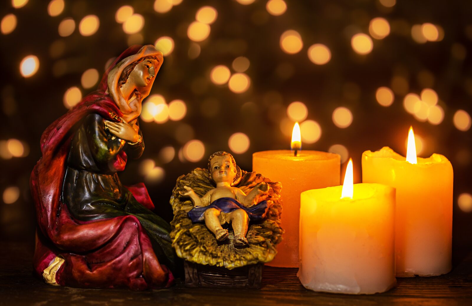 Canon EOS R sample photo. Christmas crib figures, jesus photography