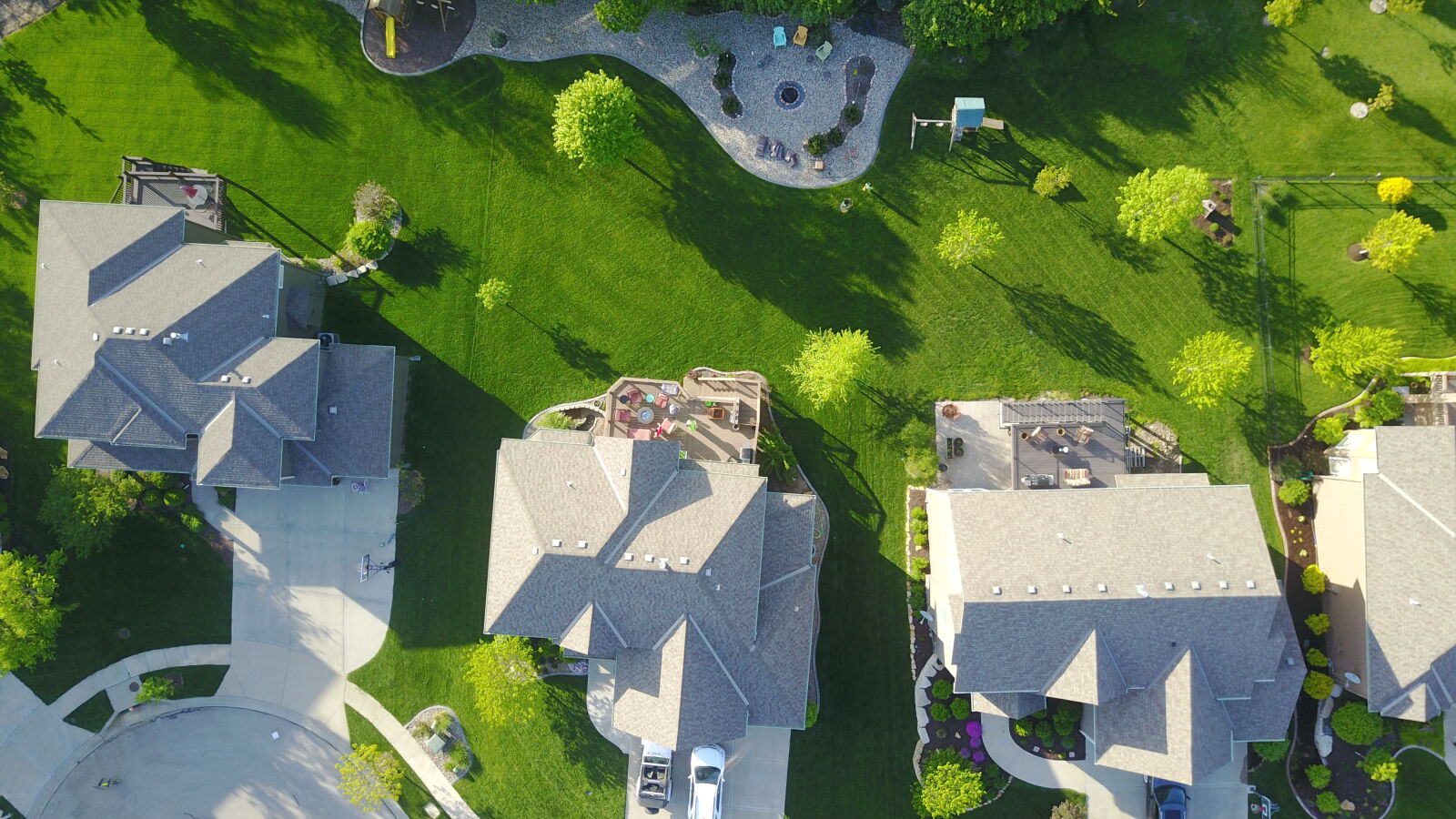 DJI FC220 sample photo. Aerial, shot, neighborhood photography
