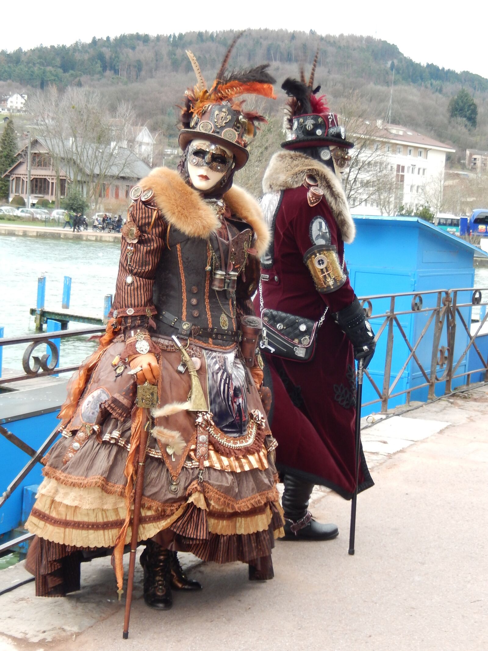 Nikon Coolpix S9500 sample photo. Carnival, couple, disguise photography