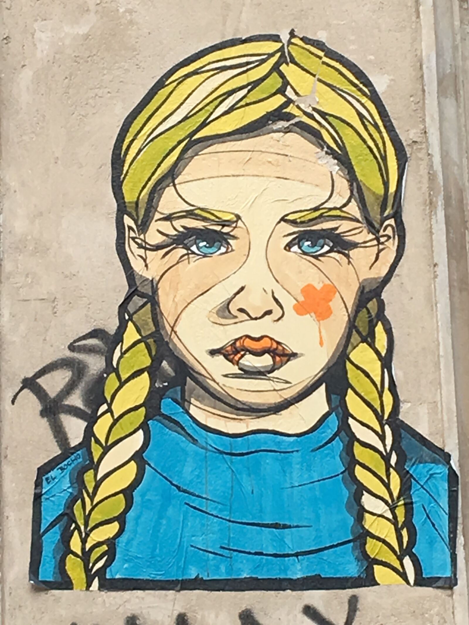 iPhone 6s back camera 4.15mm f/2.2 sample photo. Graffiti, street art, berlin photography
