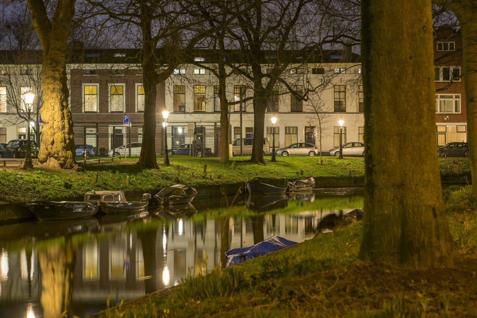 Nikon D3300 sample photo. Utrecht, canal, night photography
